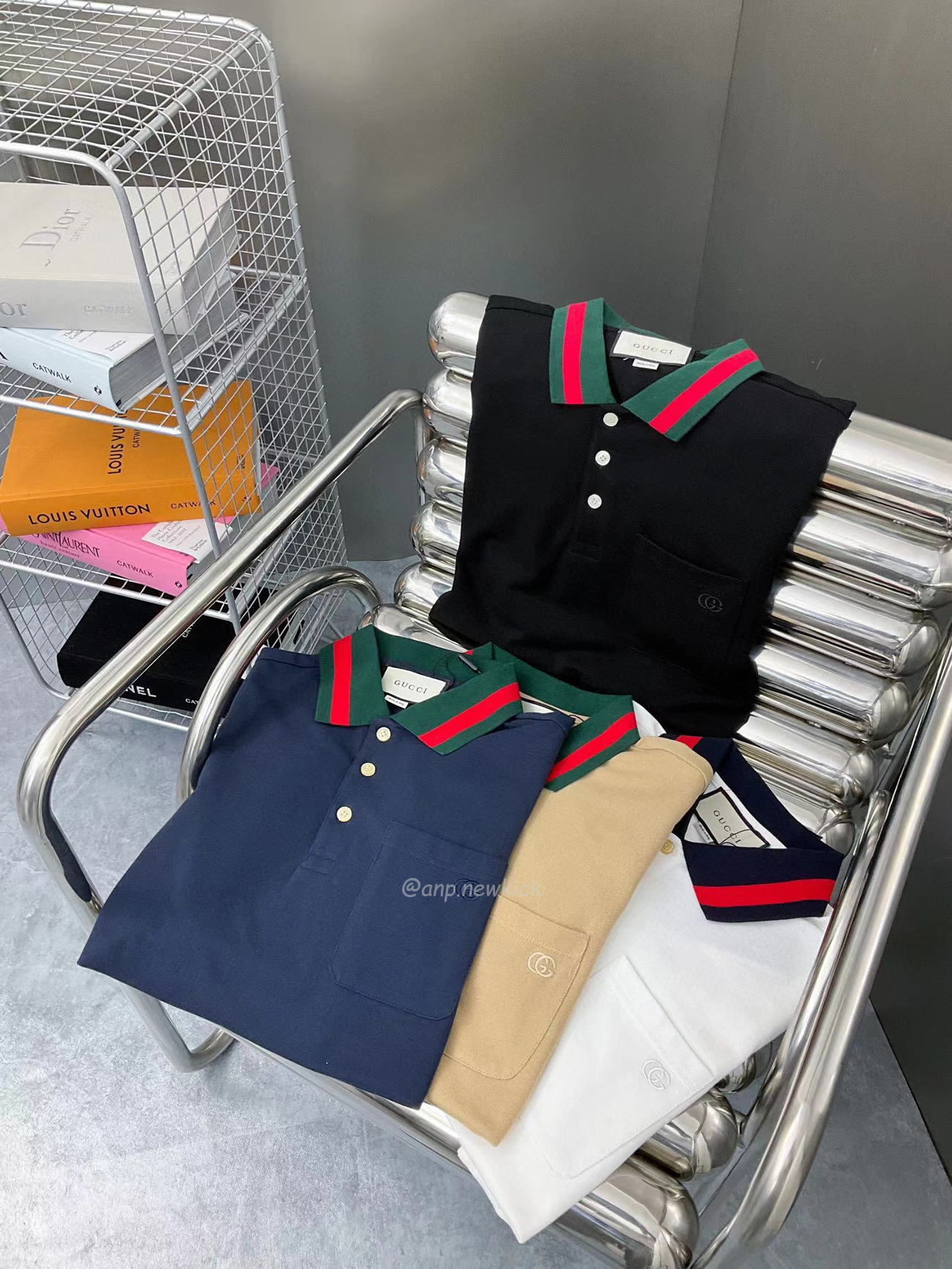 Gucci Gg Collar Polo Shirt (4) - newkick.vip