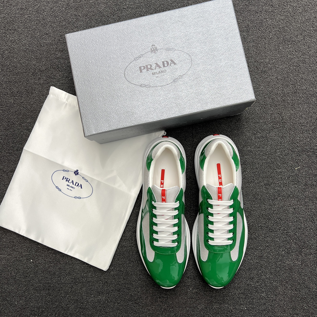 Prada America Cup Mango Silver 4e3400 Asz F0bx6 (7) - newkick.vip