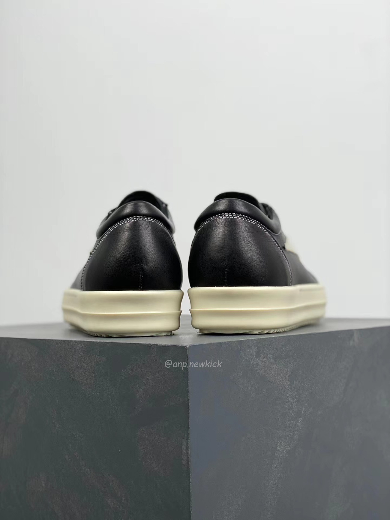 Rick Owens Leather Low Top Vintage Sneakers Suede Canvas Black Taupe Grey Faded Pnk Pearl Milk Dark Dust (11) - newkick.vip