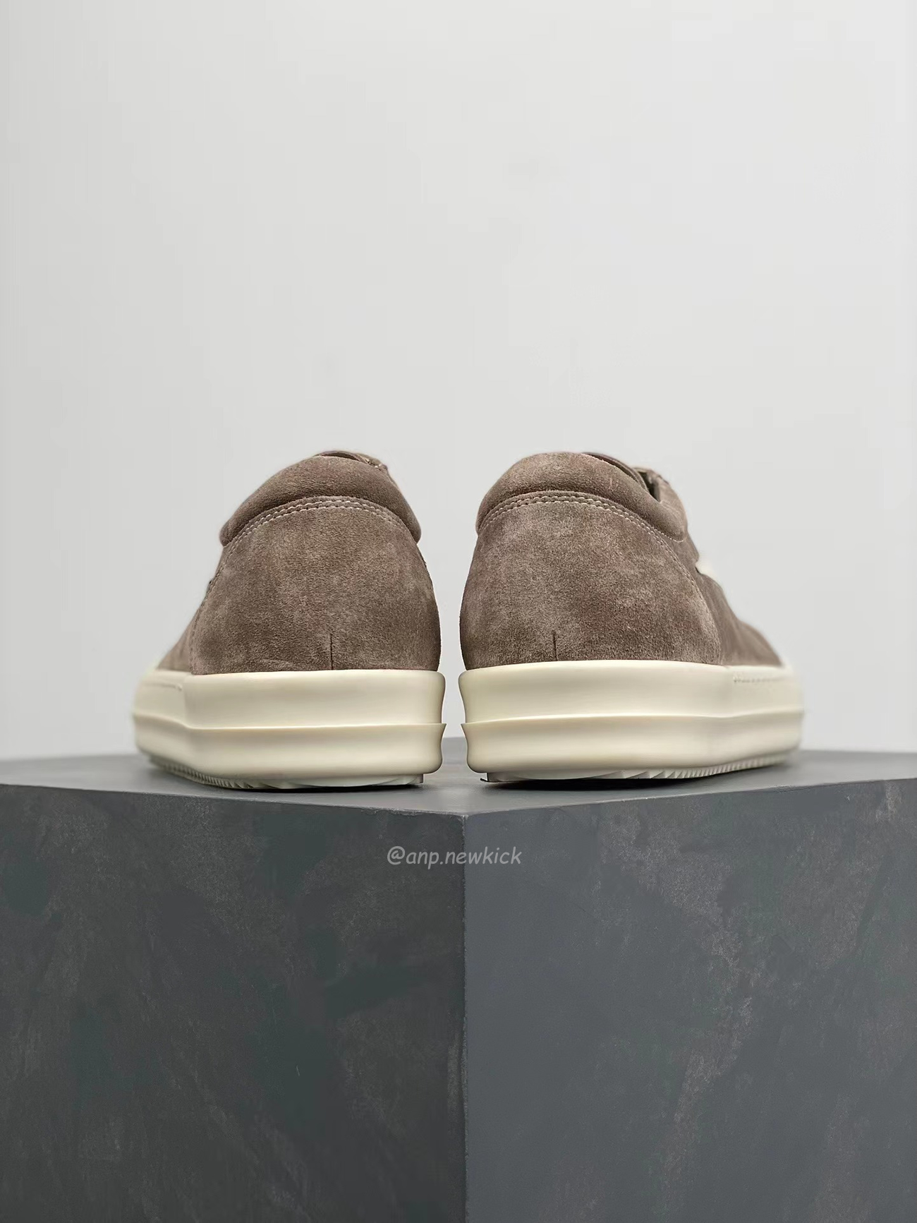 Rick Owens Leather Low Top Vintage Sneakers Suede Canvas Black Taupe Grey Faded Pnk Pearl Milk Dark Dust (22) - newkick.vip