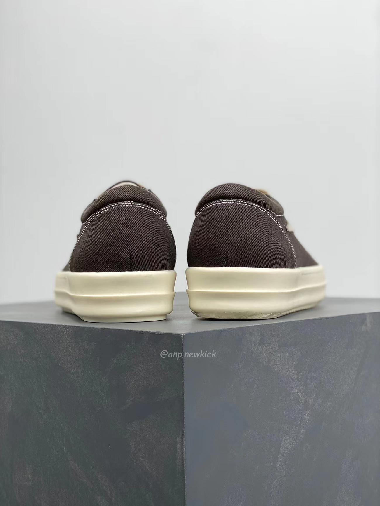 Rick Owens Leather Low Top Vintage Sneakers Suede Canvas Black Taupe Grey Faded Pnk Pearl Milk Dark Dust (23) - newkick.vip