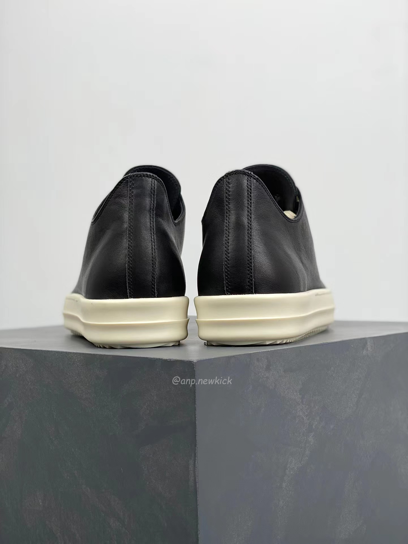 Rick Owens Leather Low Top Vintage Sneakers Suede Canvas Black Taupe Grey Faded Pnk Pearl Milk Dark Dust (24) - newkick.vip