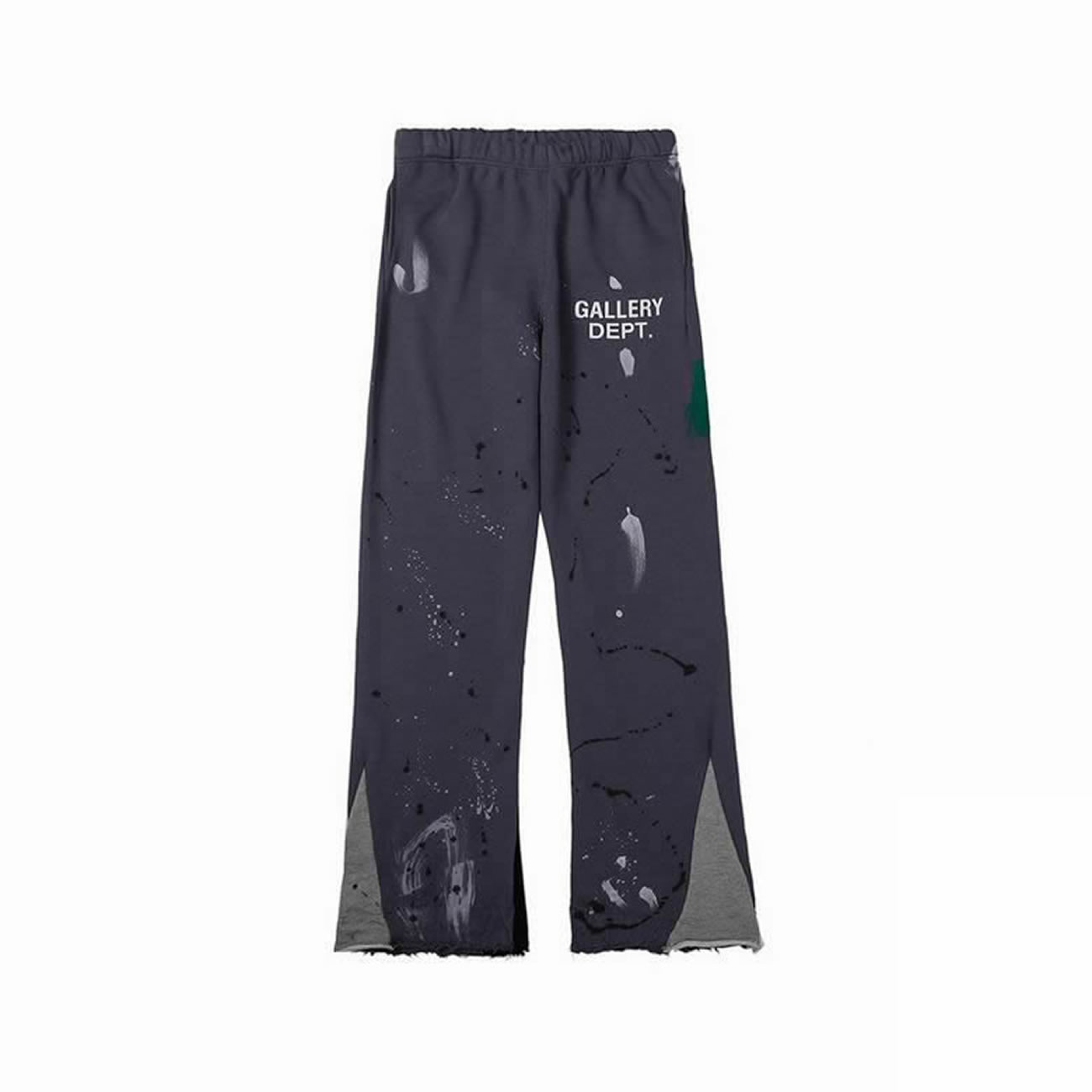 Gallery Dept Painted Flare Sweat Pants Washed Black Navy Orange Grey (11) - newkick.vip