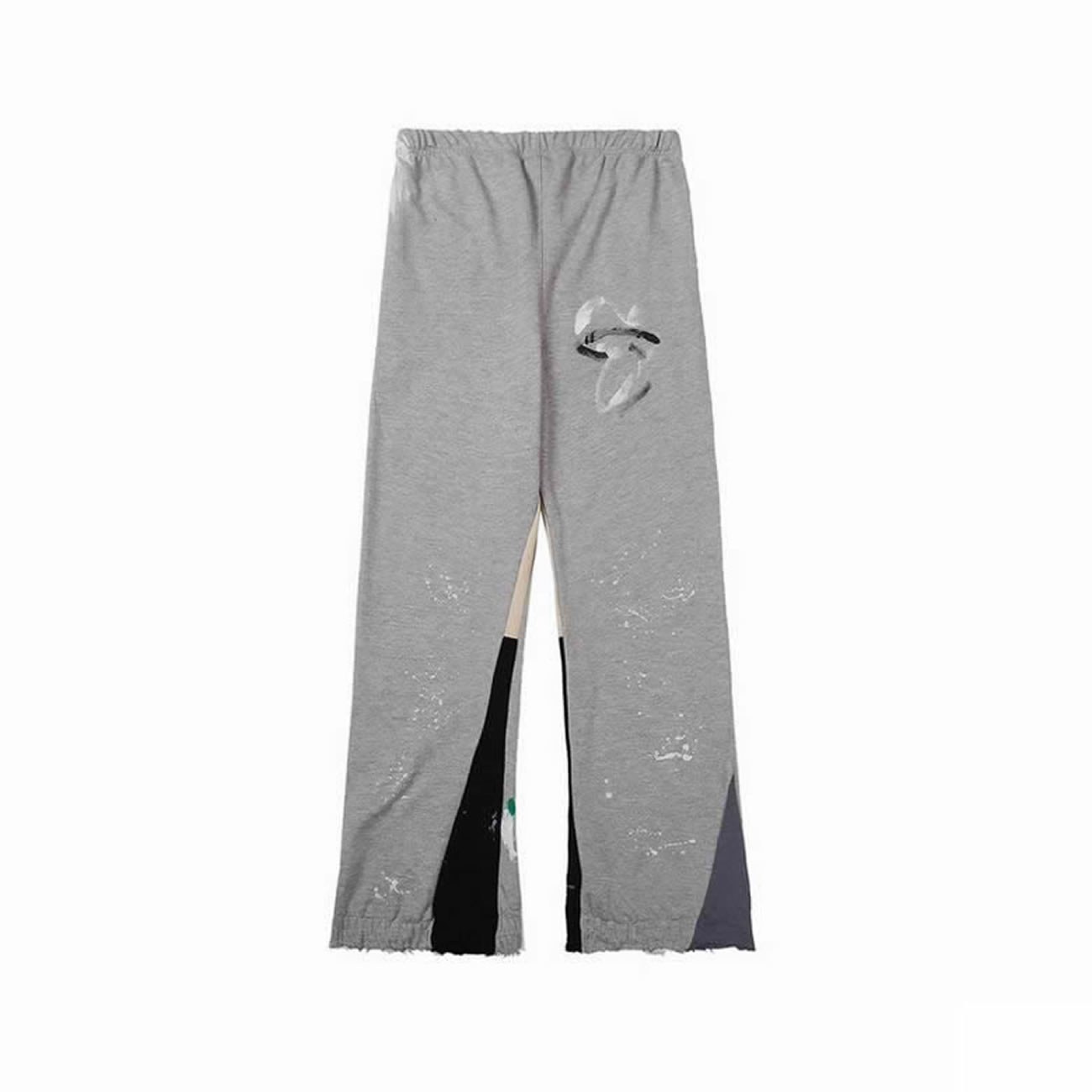 Gallery Dept Painted Flare Sweat Pants Washed Black Navy Orange Grey (7) - newkick.vip