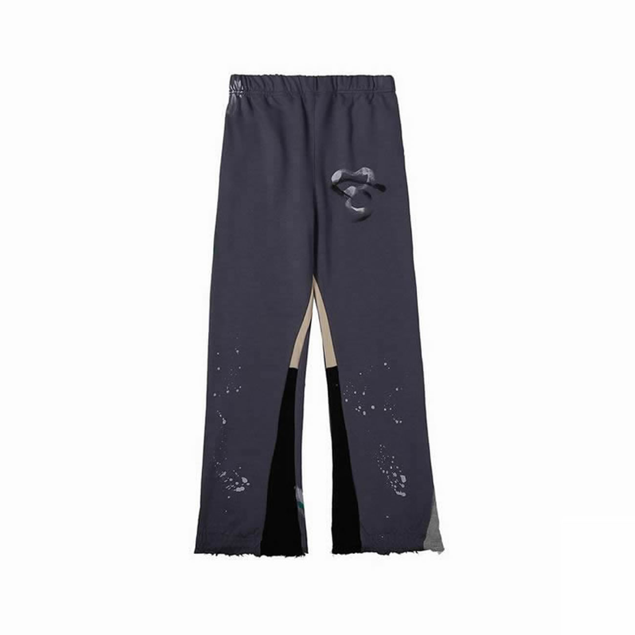 Gallery Dept Painted Flare Sweat Pants Washed Black Navy Orange Grey (8) - newkick.vip