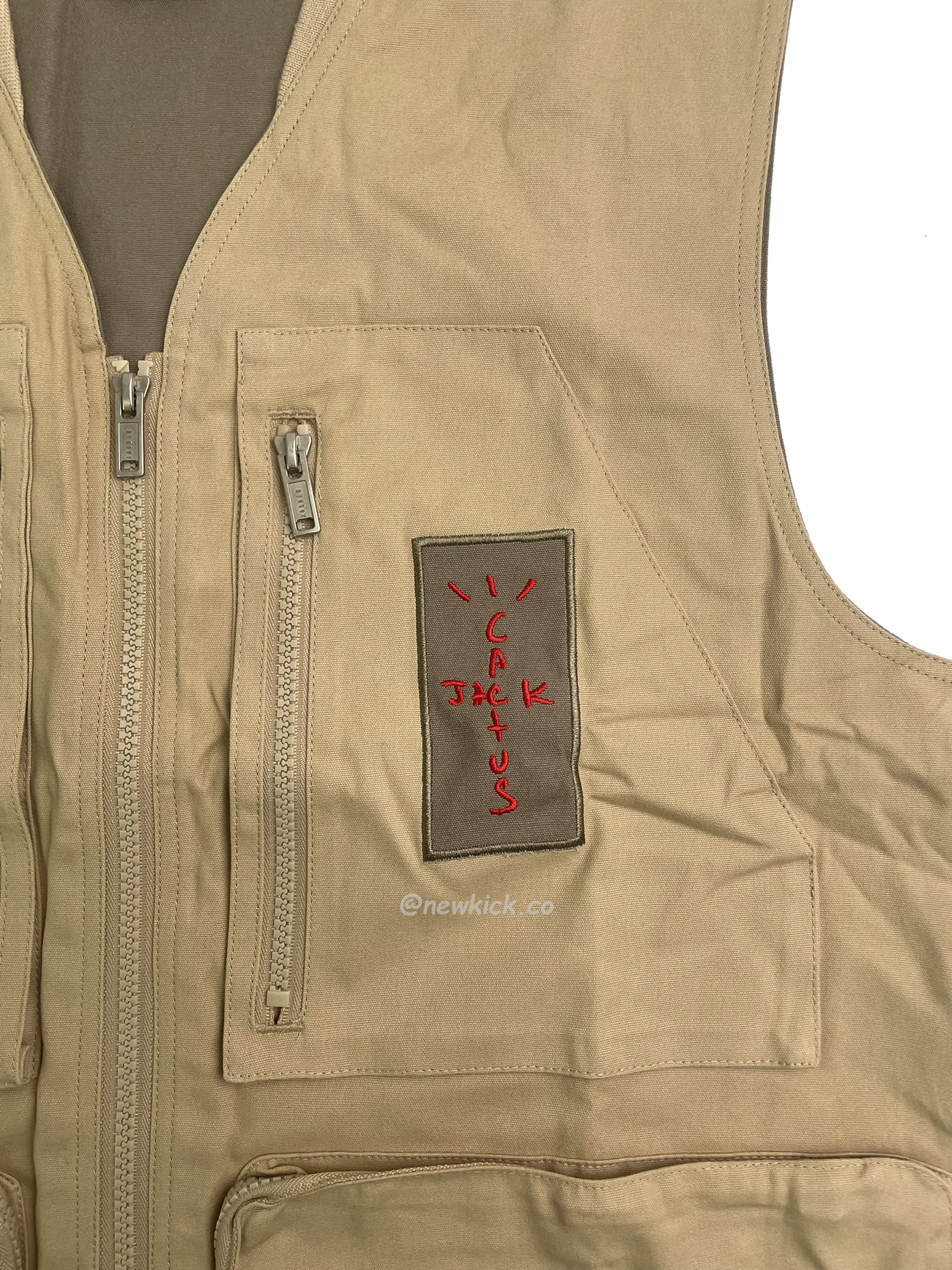 Travis Scott Cactus Jack X Jordan Utility Vest Asia Sizing Desertkhakiuni Ersity Red Ss21 (4) - newkick.vip