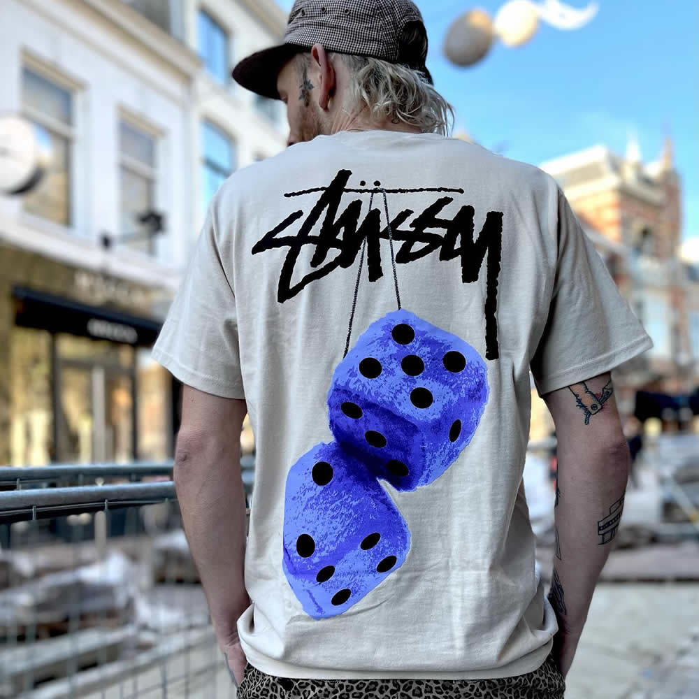 Stussy Fuzzy Dice Tee (6) - newkick.vip