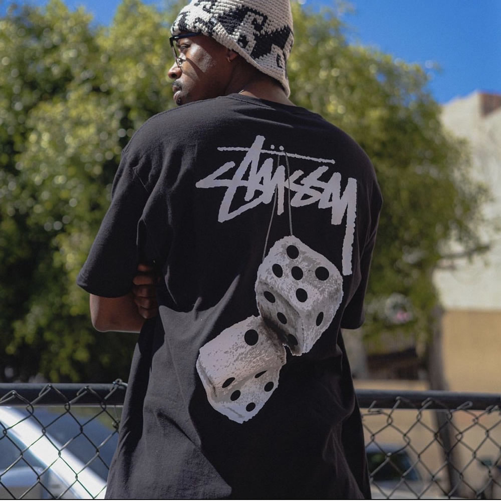 Stussy Fuzzy Dice Tee (8) - newkick.vip