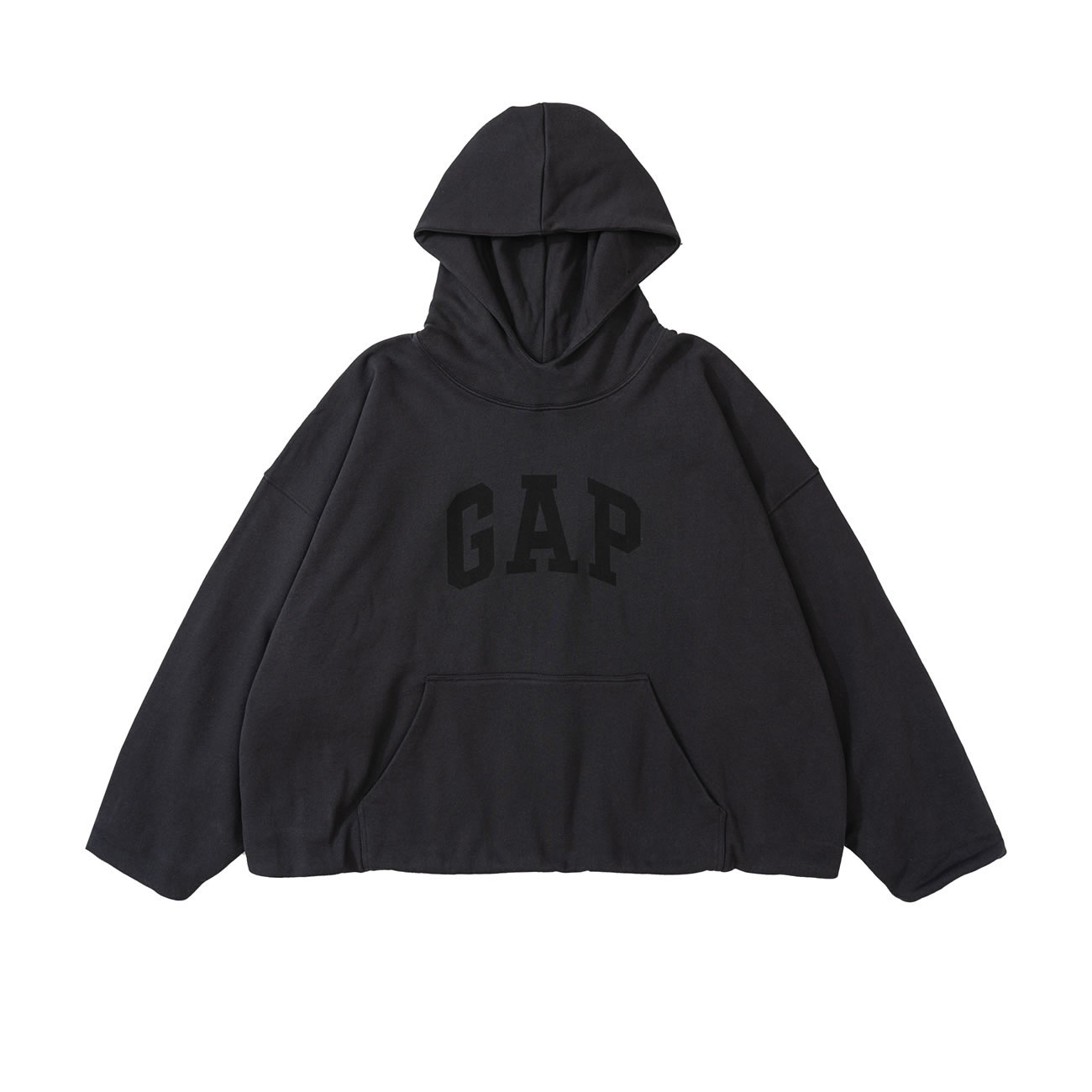 Yeezy Gap Engineered By Balenciaga Dove Hoodie Washed Black Ss22 (10) - newkick.vip