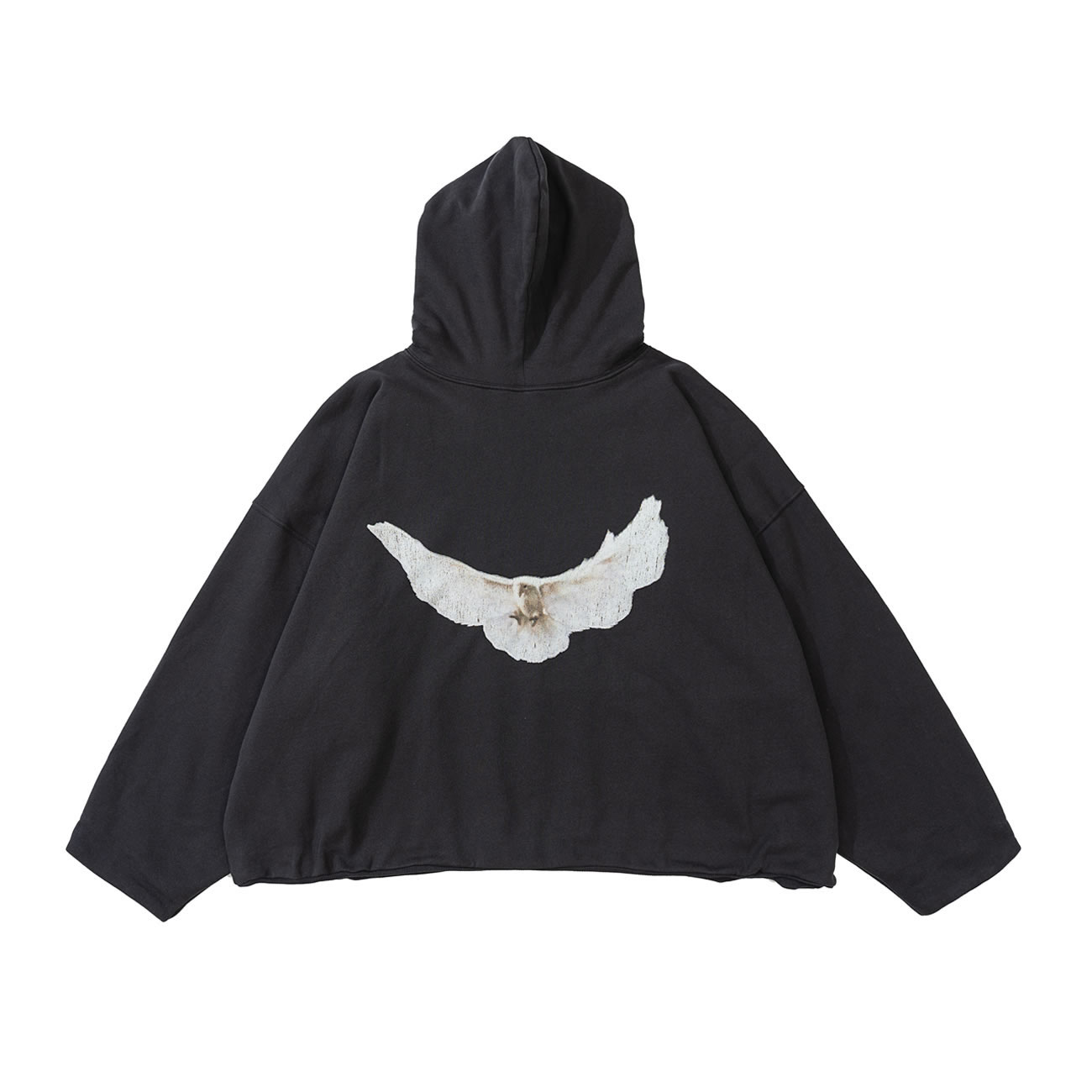 Yeezy Gap Engineered By Balenciaga Dove Hoodie Washed Black Ss22 (2) - newkick.vip