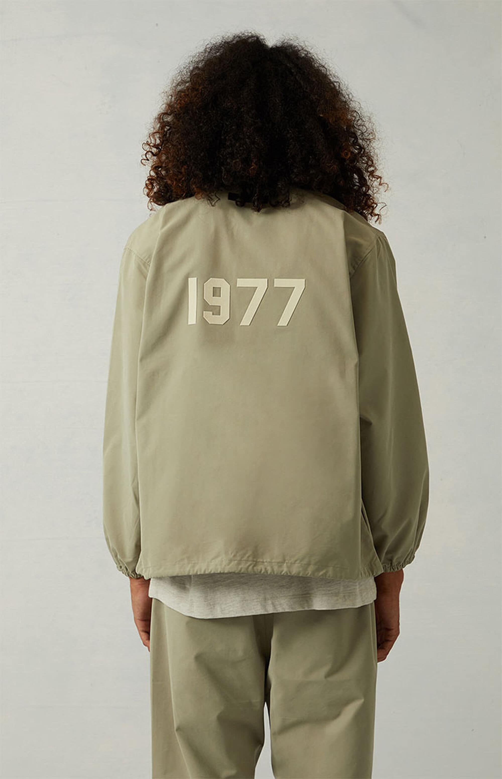 Fear Of God Essentials 1977 Coaches Jacket Iron Oak (11) - newkick.vip