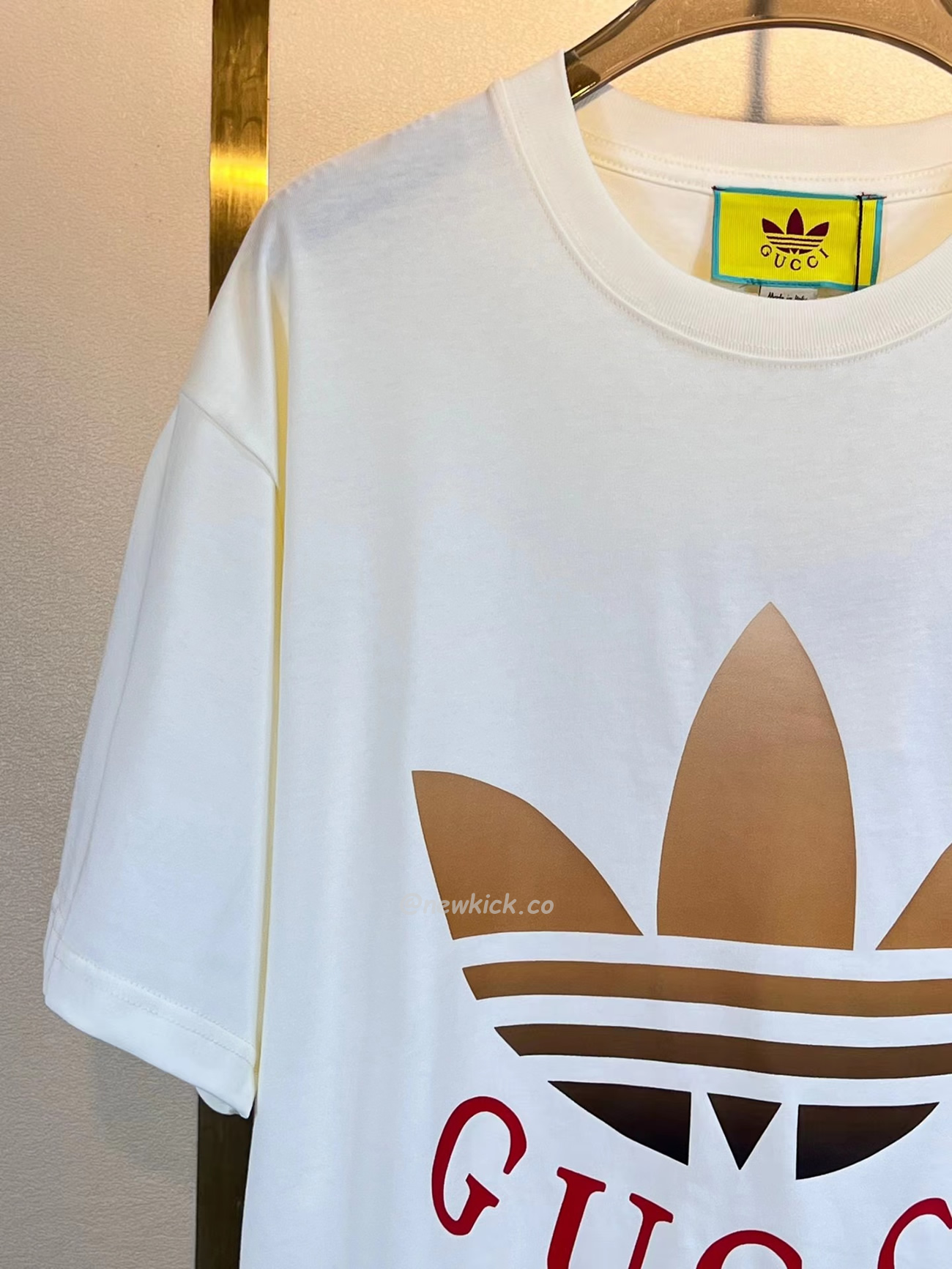 Gucci X Adidas Cotton Jersey T Shirt (13) - newkick.vip