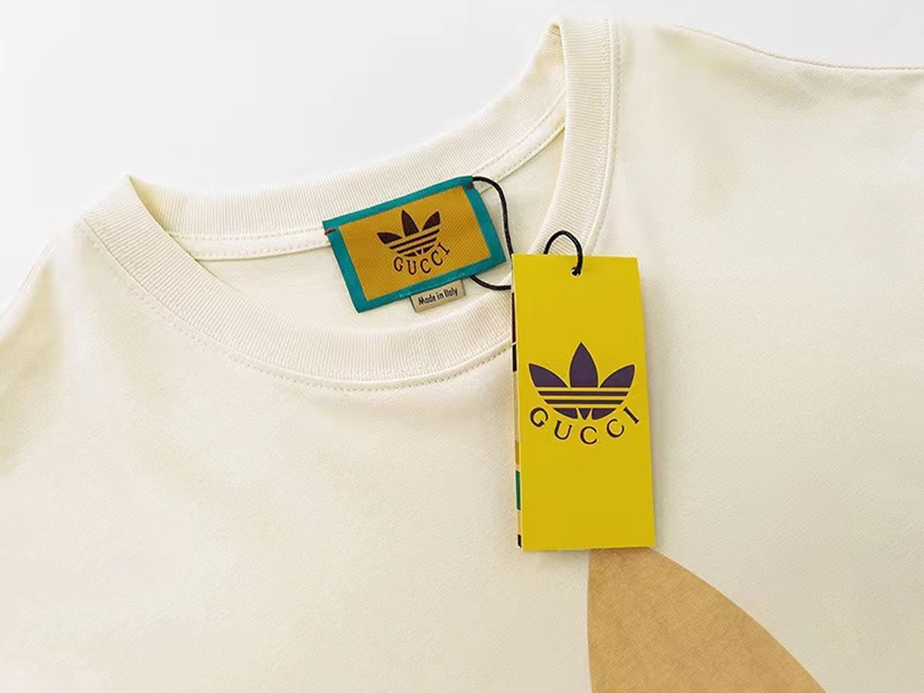 Gucci X Adidas Cotton Jersey T Shirt (8) - newkick.vip