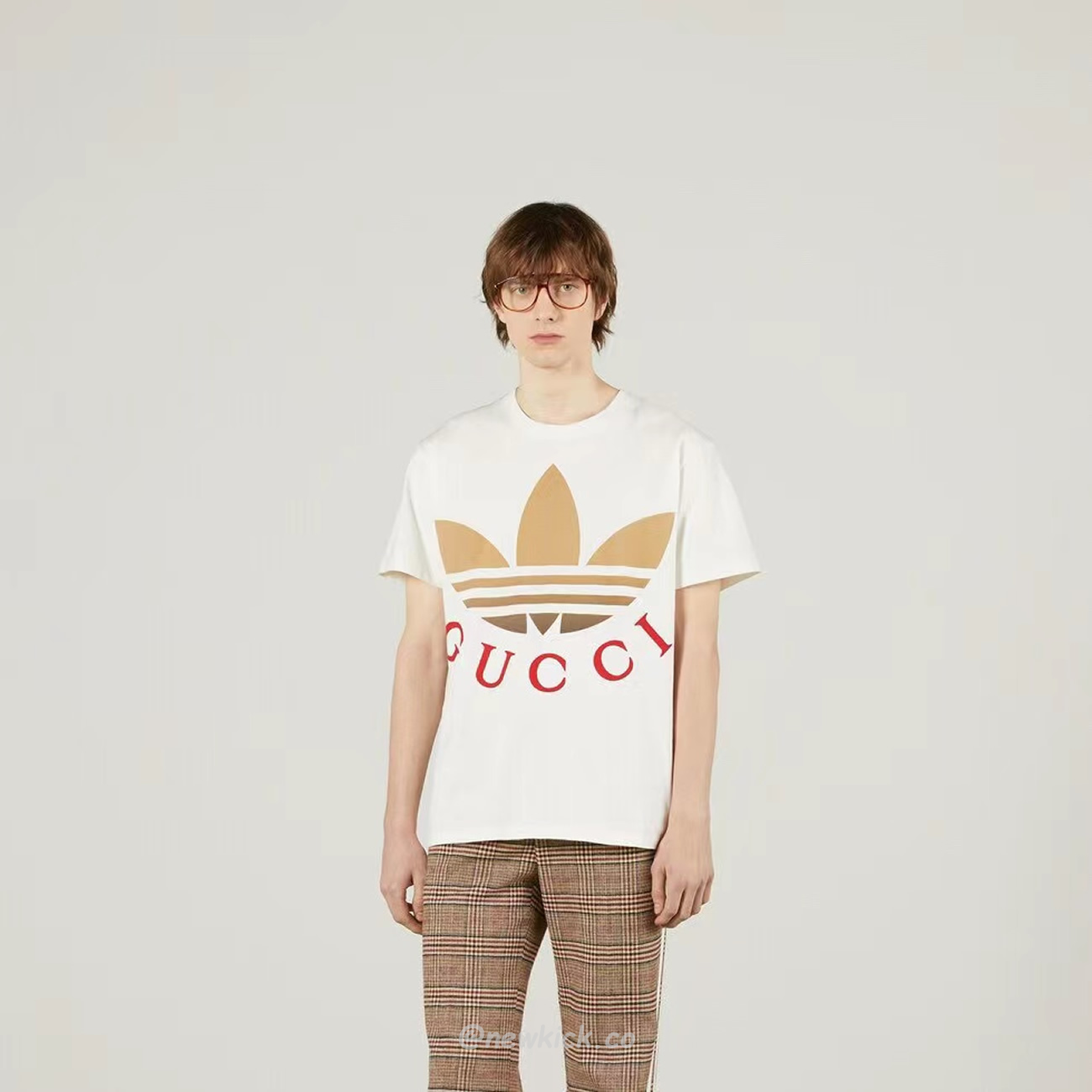 Gucci X Adidas Cotton Jersey T Shirt (9) - newkick.vip