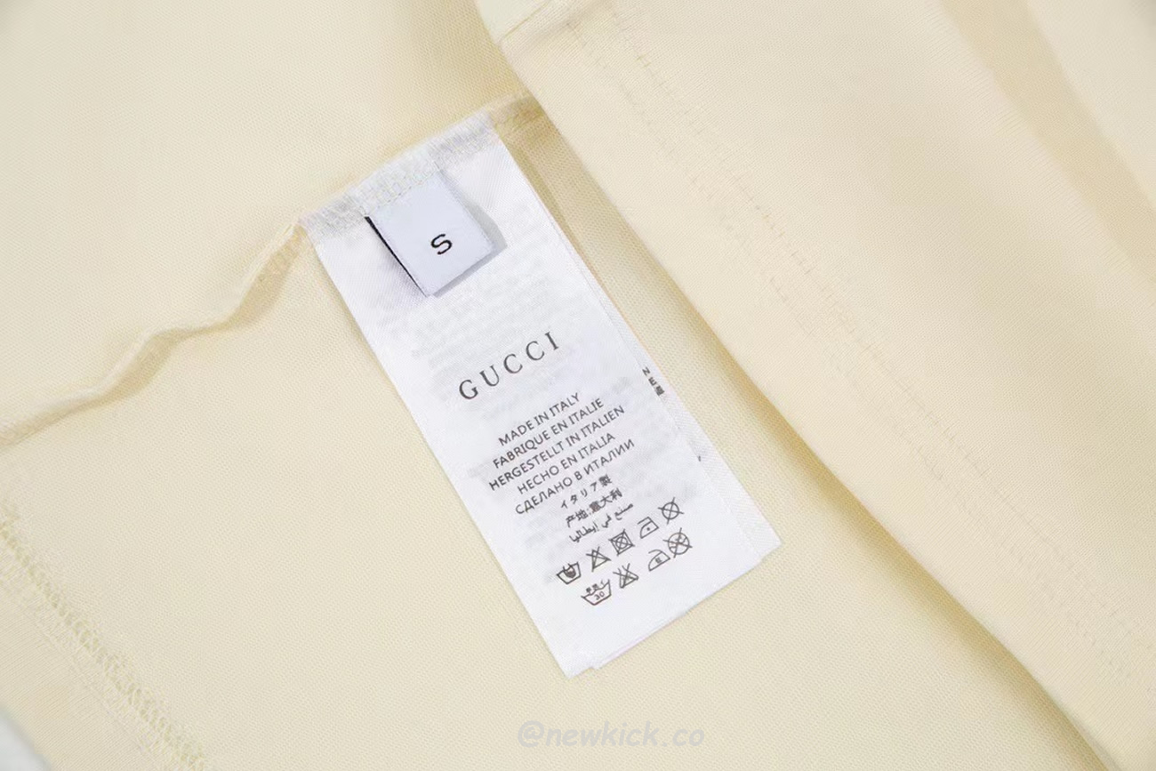 Gucci X Adidas Trefoil Print T Shirt Off White Ss22 (3) - newkick.vip