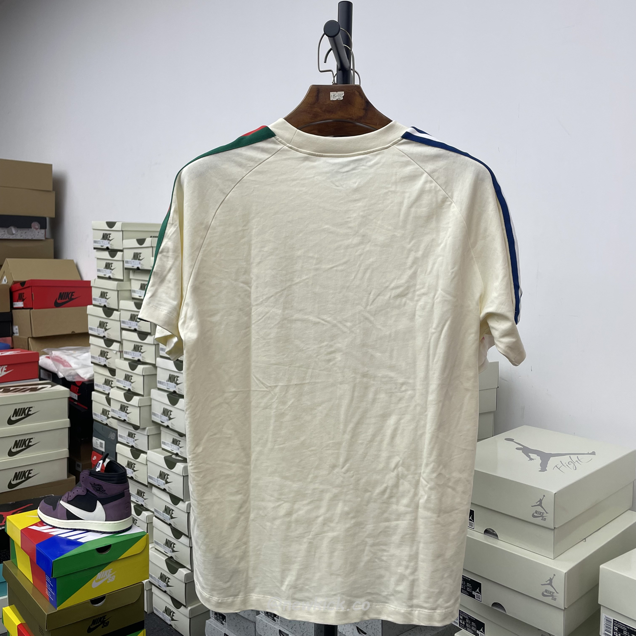 Gucci X Adidas Trefoil Print T Shirt Off White Ss22 (9) - newkick.vip