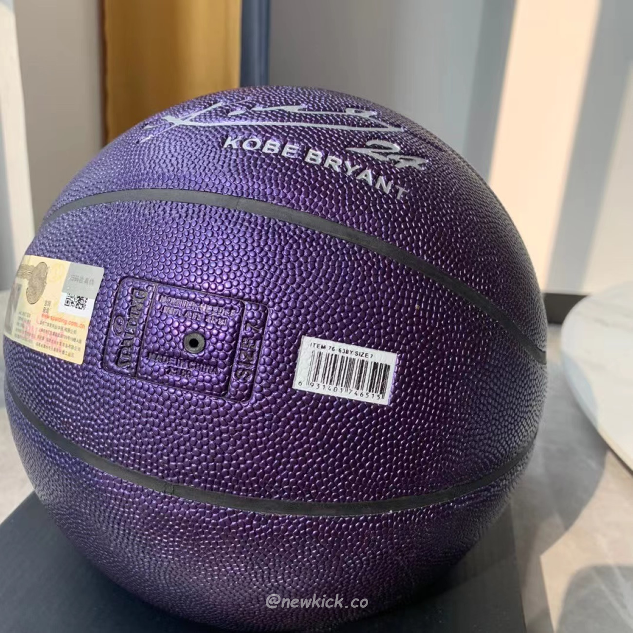 Spalding Kobe Bryant 24k Basketball Black Purple (6) - newkick.vip