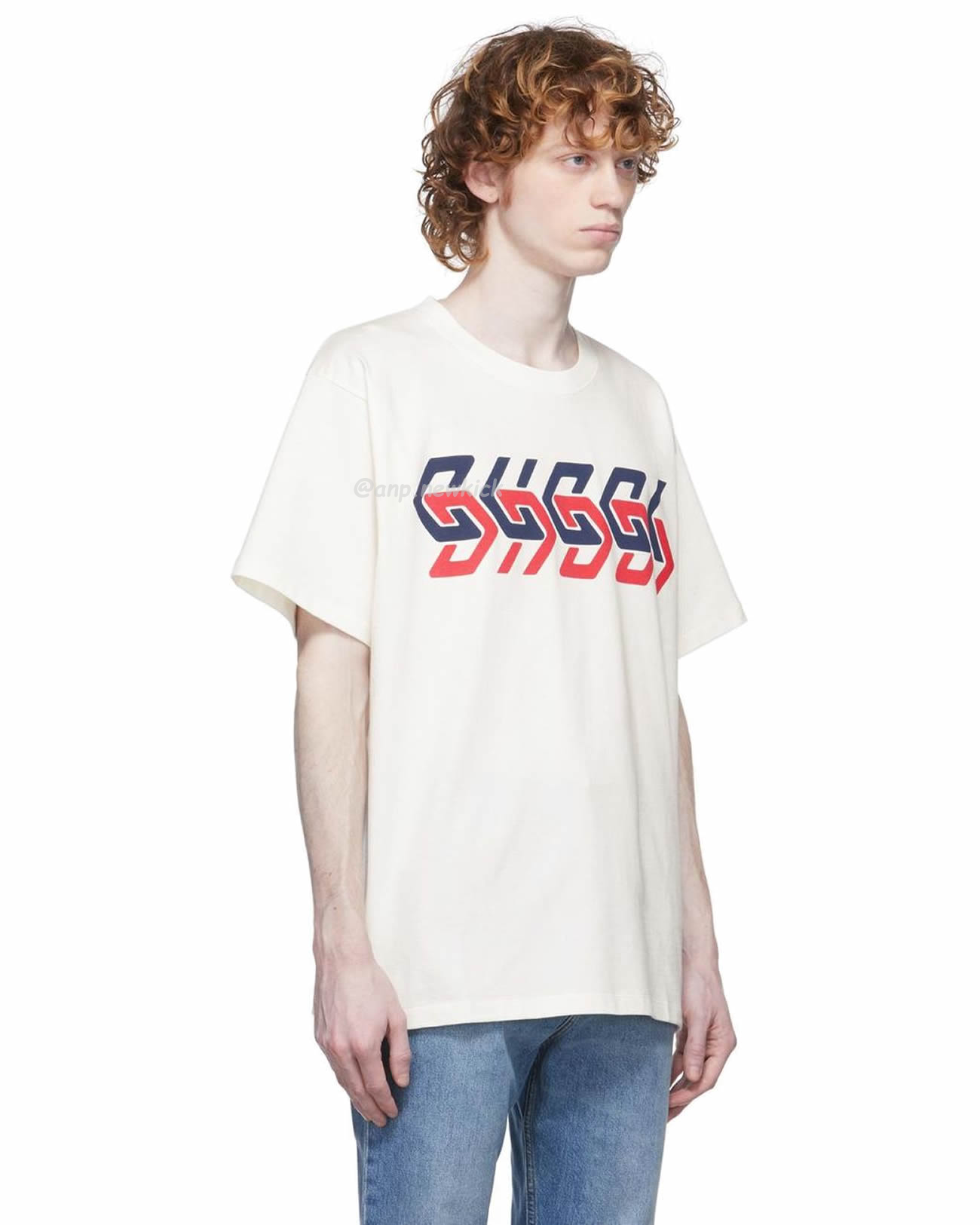 Gucci Mirror Print Oversize Cotton T Shirt (11) - newkick.vip