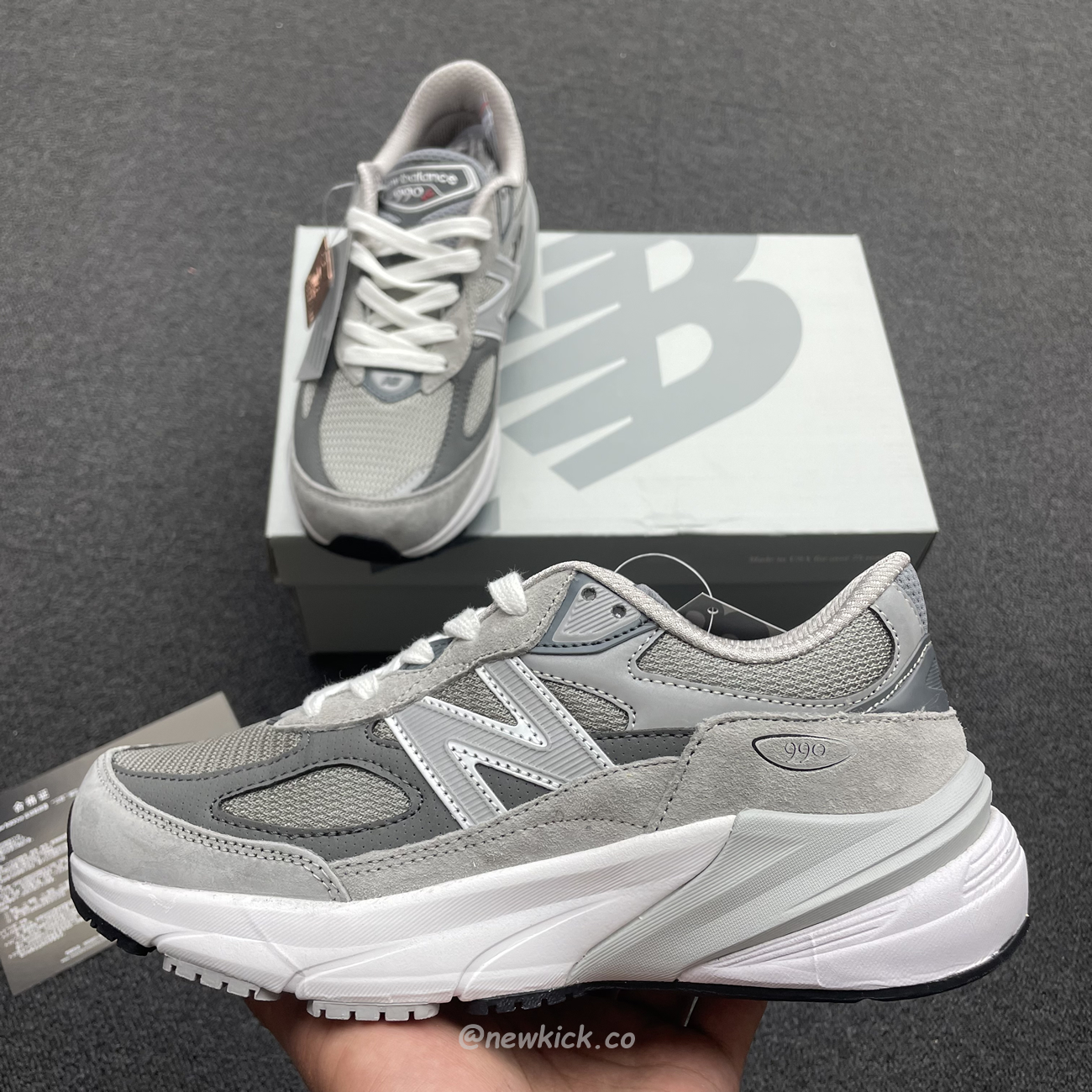 New Balance 990v6 Miusa Grey W990gl6 (10) - newkick.vip