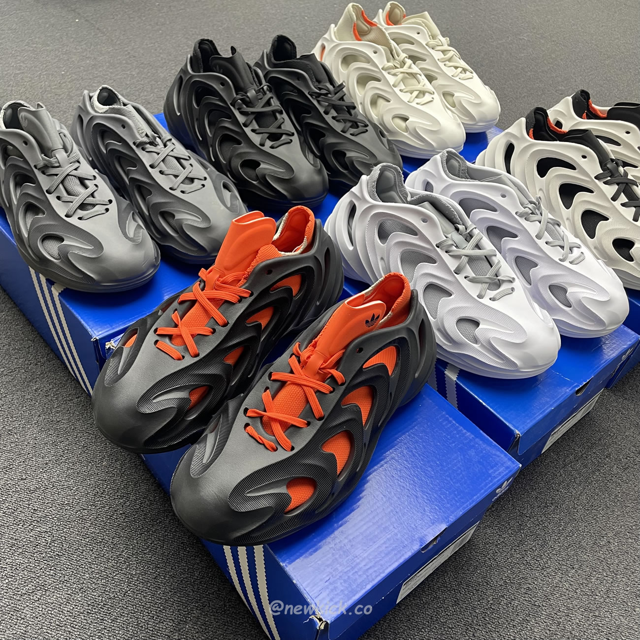 Adidas Adifom Q Wonder White Core Black Orange Grey (10) - newkick.vip