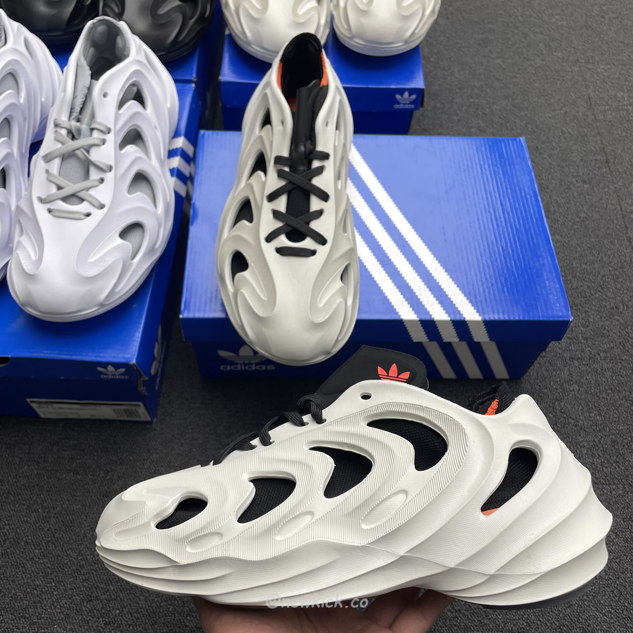 Adidas Adifom Q Wonder White Core Black Orange Grey (13) - newkick.vip