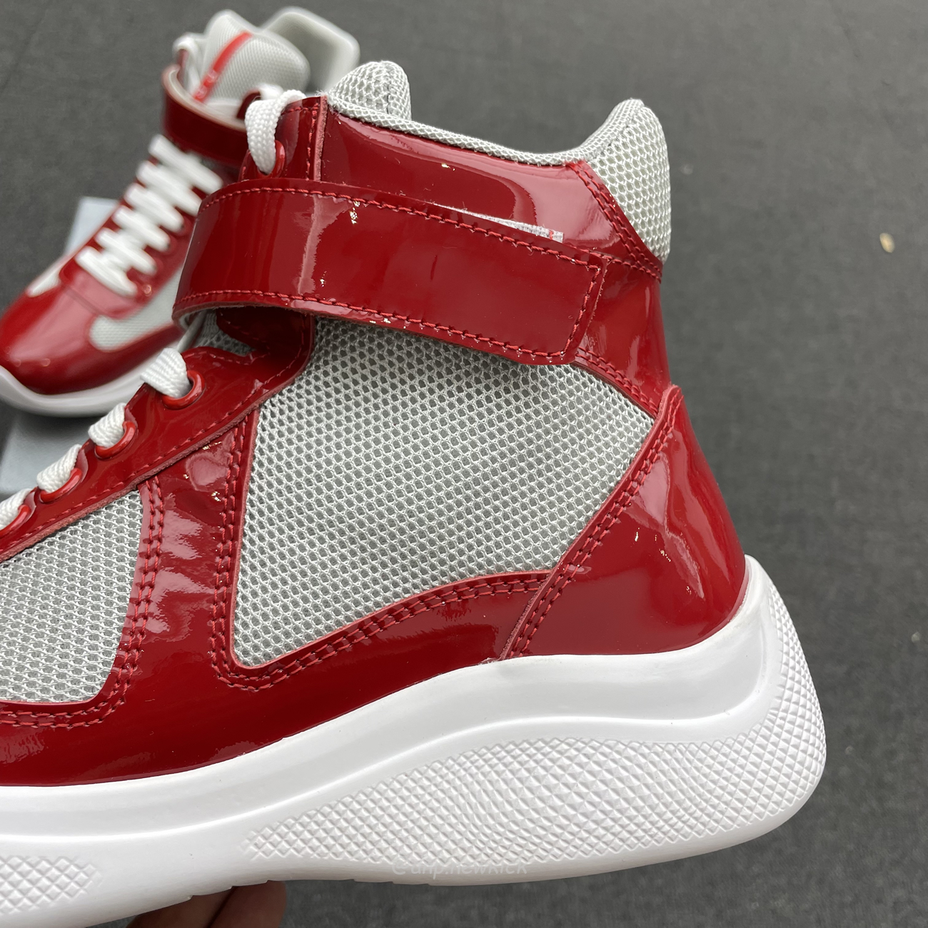 Prada Americas Cup High Top Sneakers (2) - newkick.vip