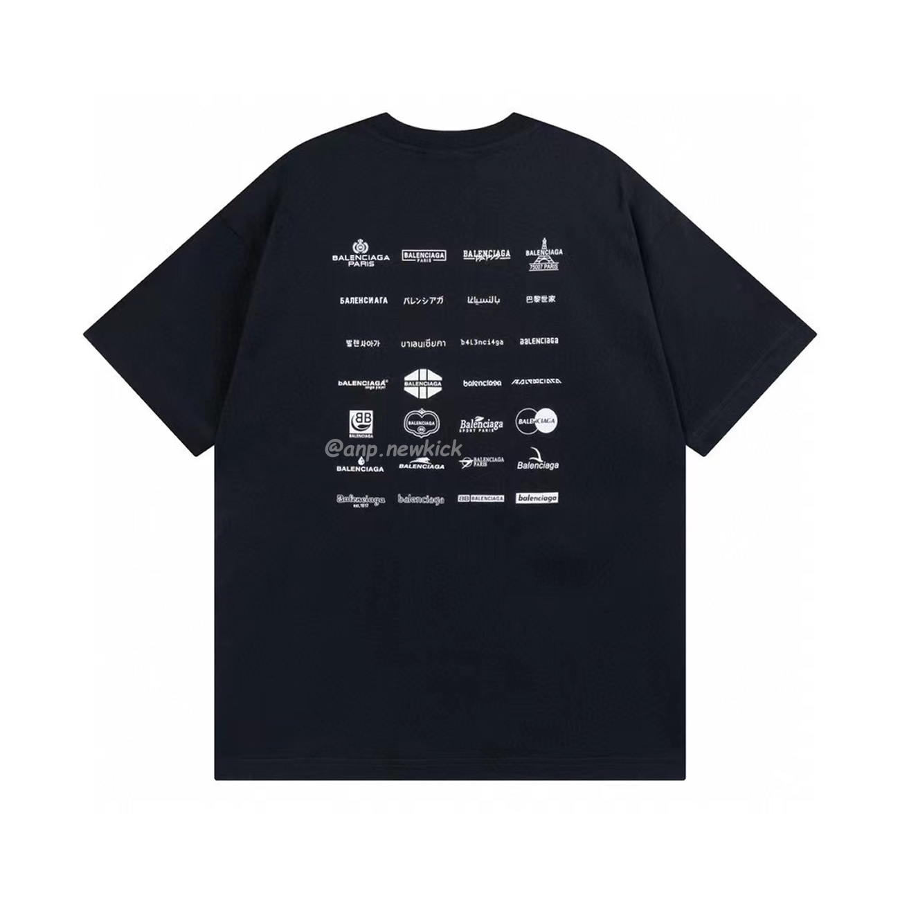 Balenciaga Archives Logo Printed Cotton T Shirt (3) - newkick.vip