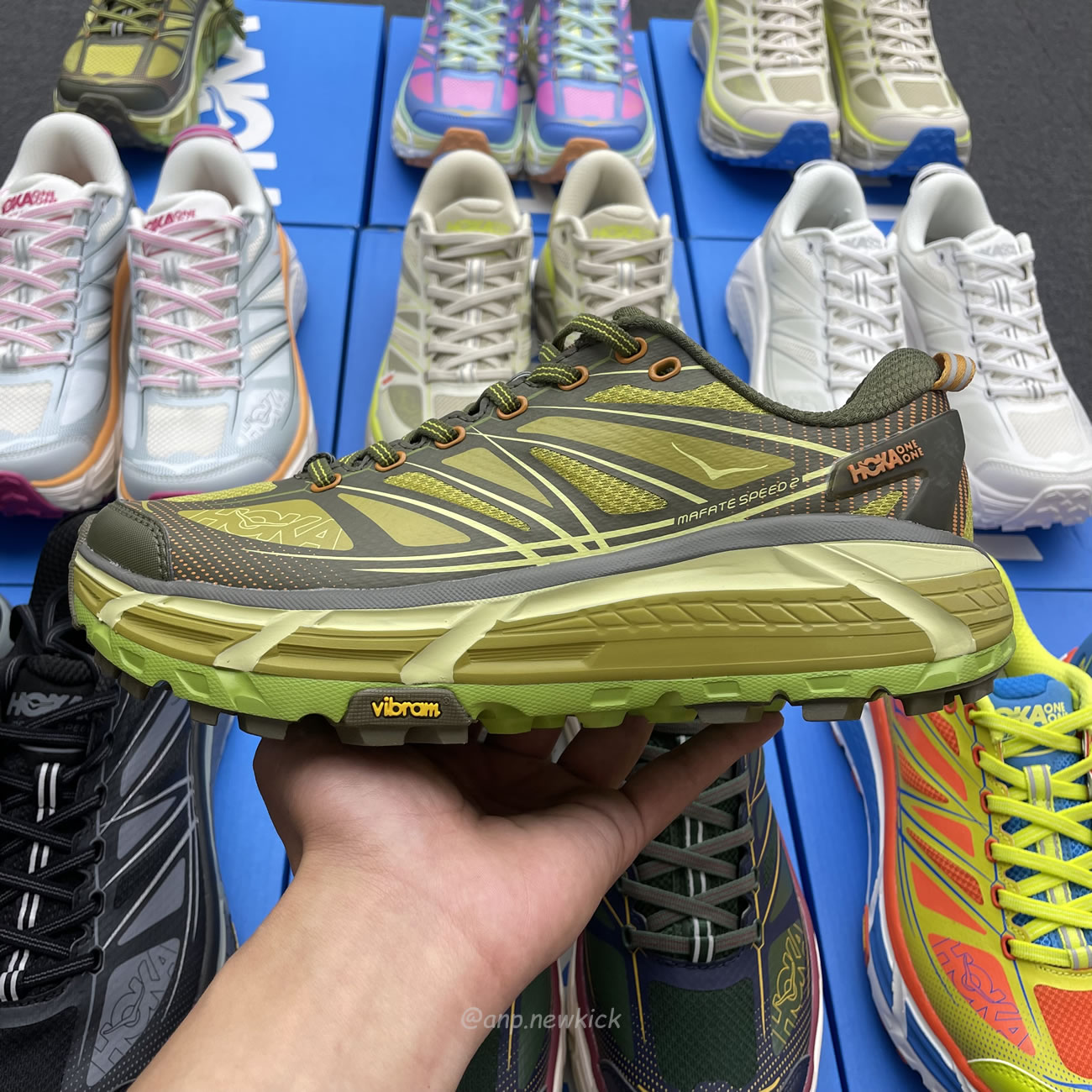 Hoka One One Mafate Speed 2 Black Castlerock 1126851 Bcstl (22) - newkick.vip