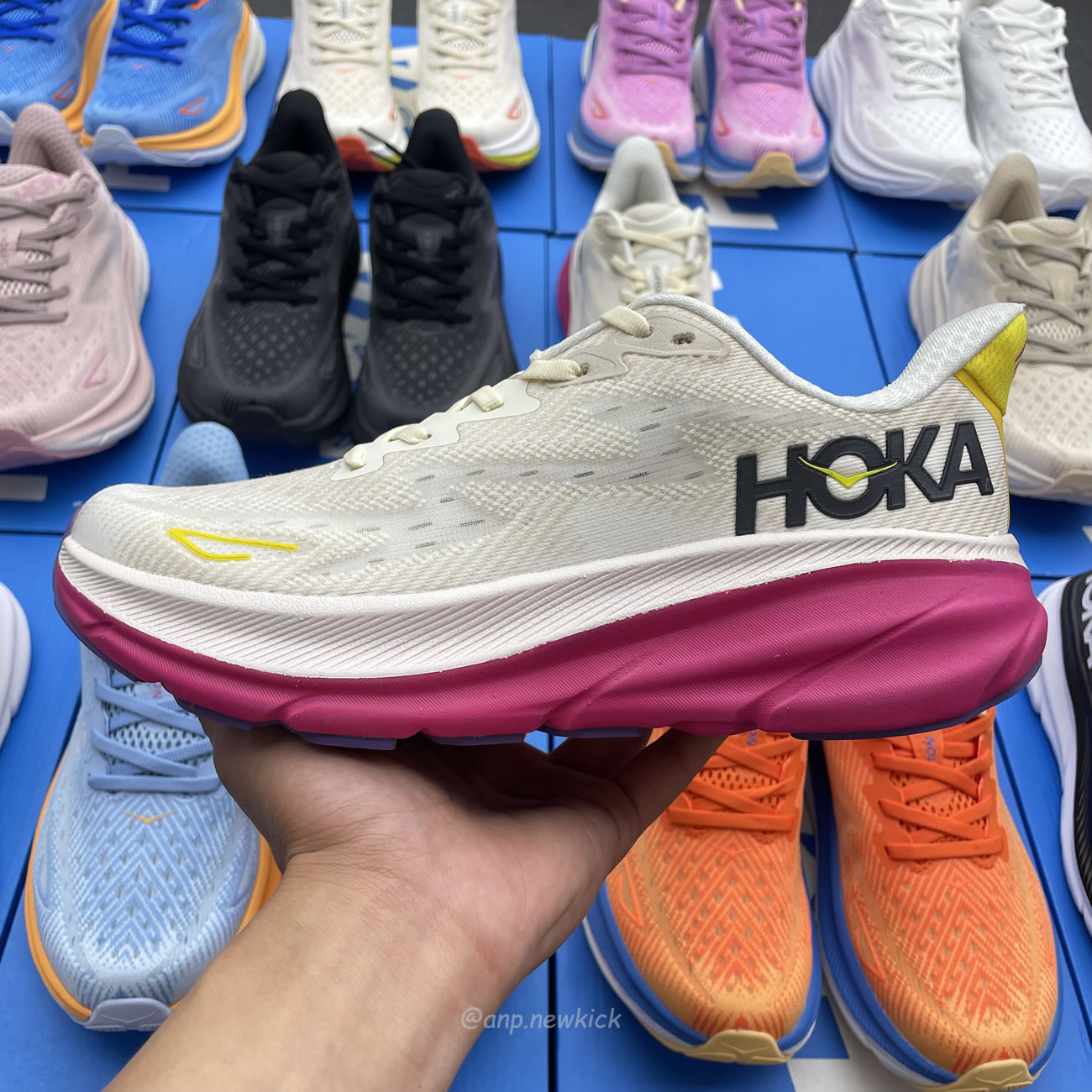 Hoka One One Clifton 9 White 1127895 Wwh (4) - newkick.vip