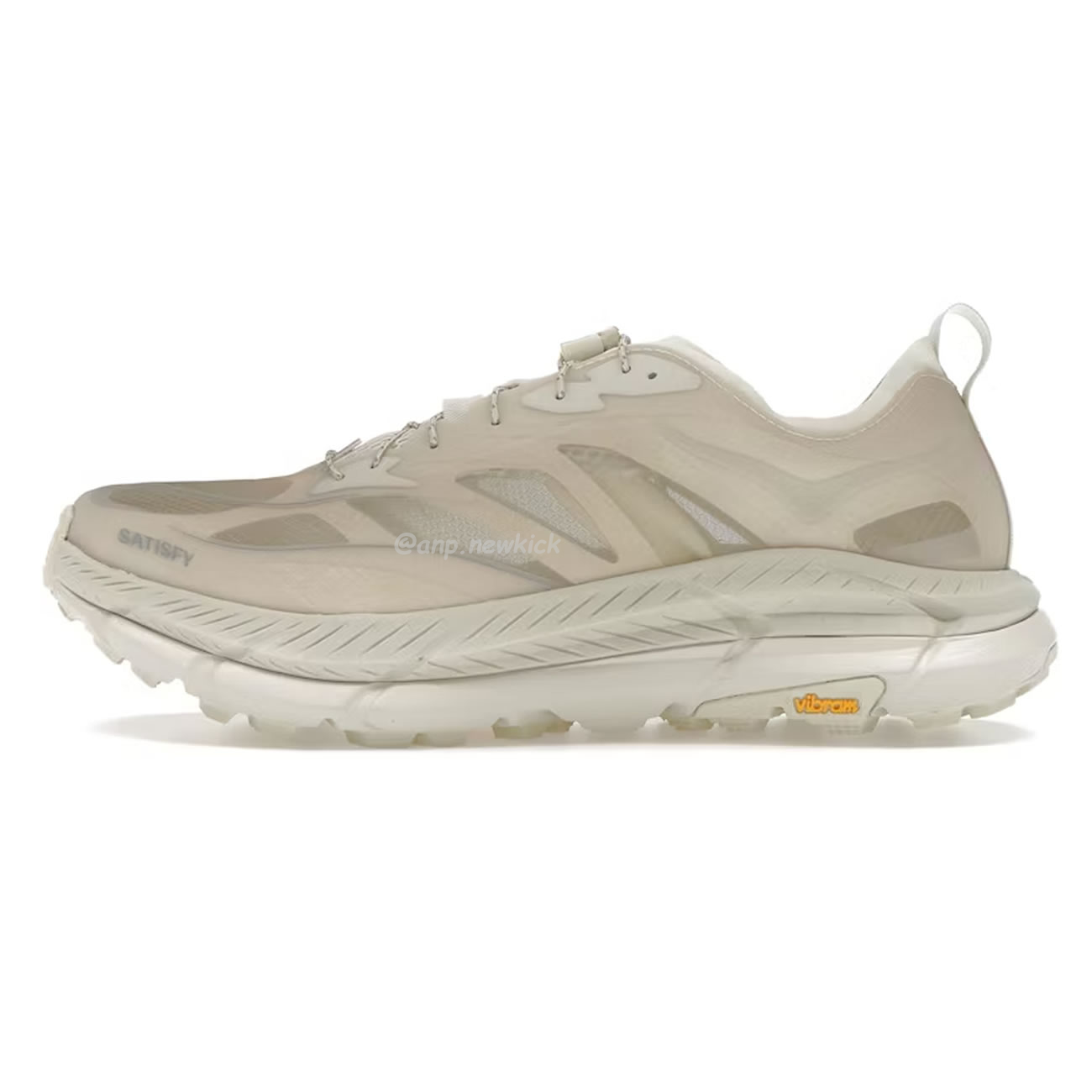 Hoka One One Mafate Speed 4 Lite Satisfy Bone Coffee Rubber Sulfur 1157050 Bone (12) - newkick.vip