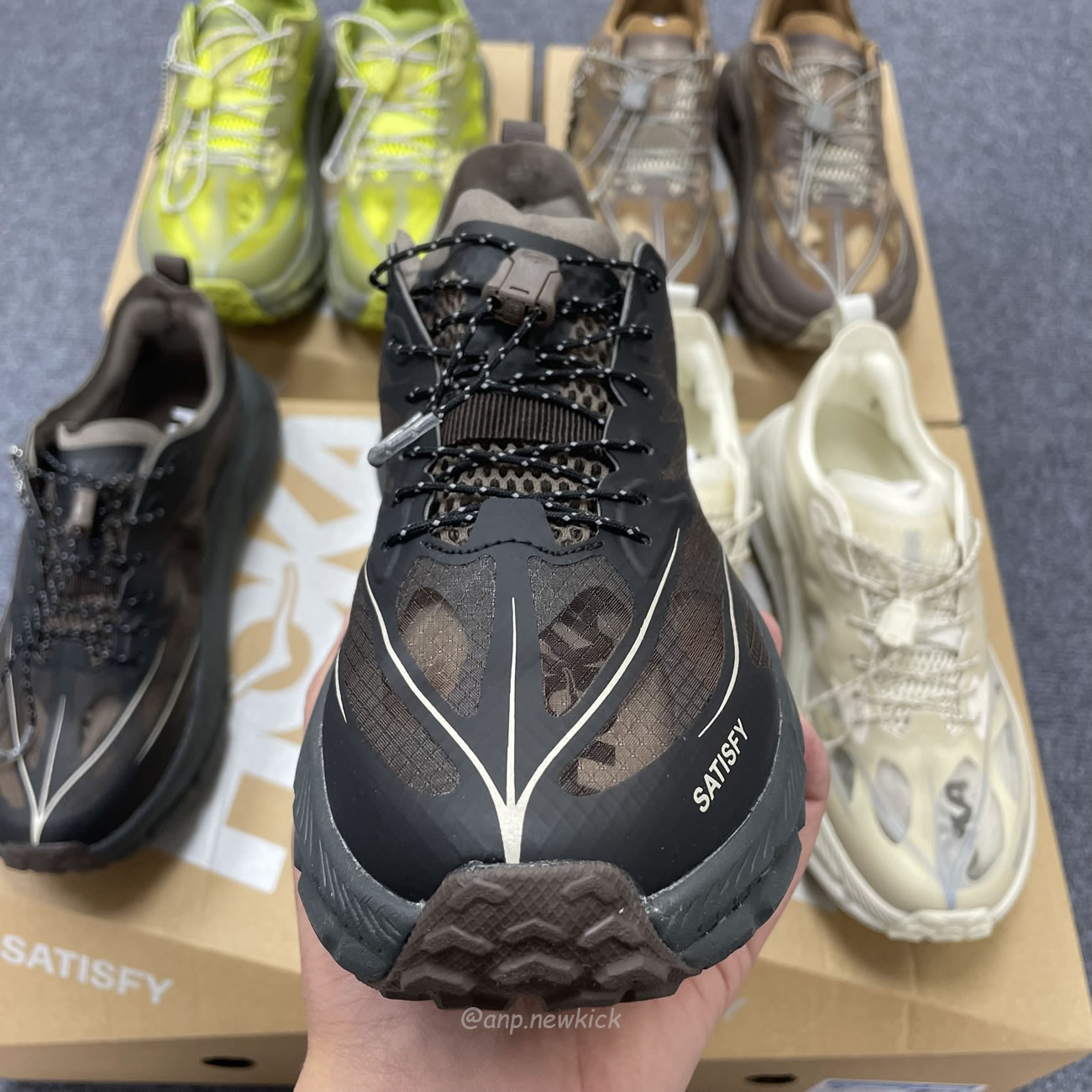 Hoka One One Mafate Speed 4 Lite Satisfy Bone Coffee Rubber Sulfur 1157050 Bone (2) - newkick.vip