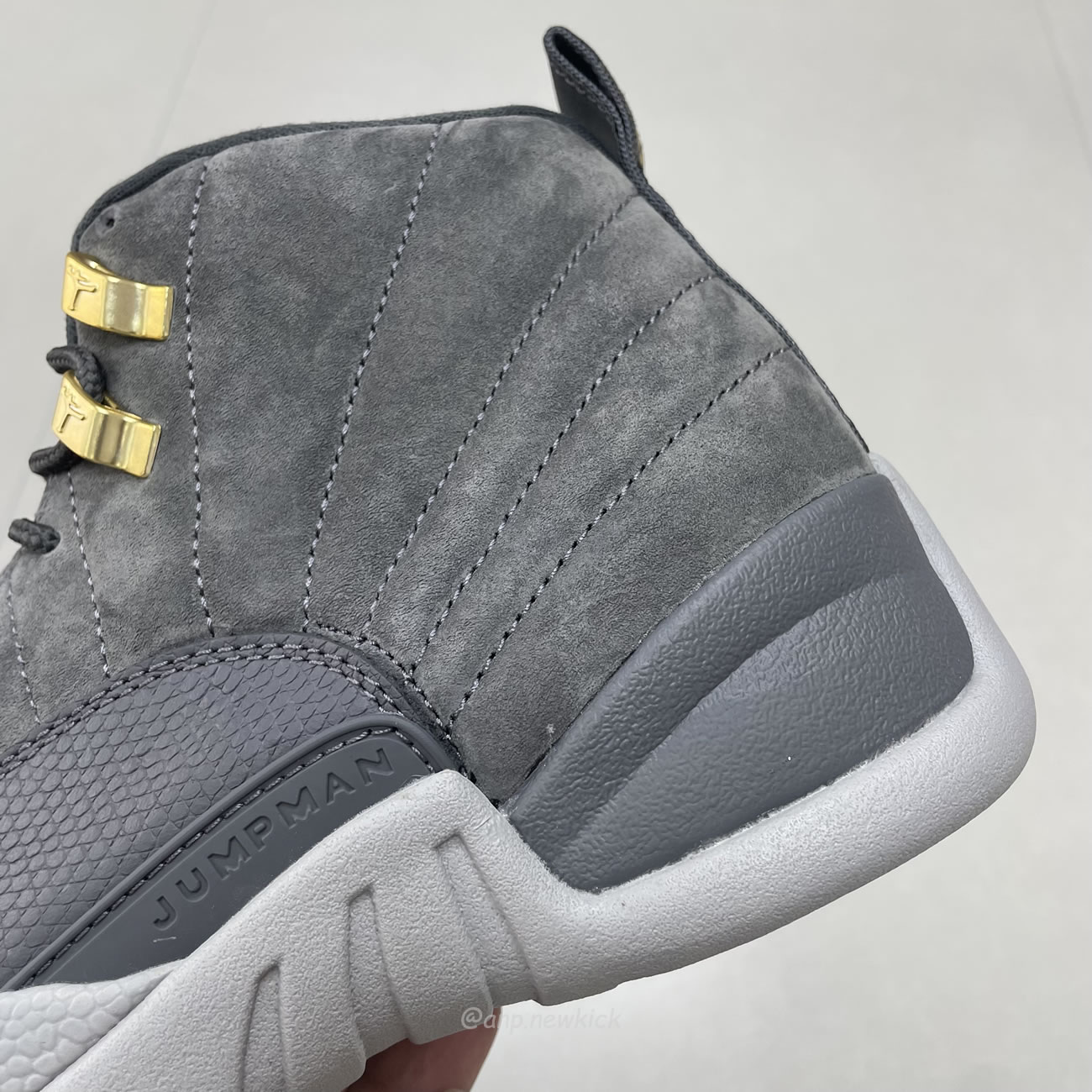 Air Jordan 12 Retro Dark Grey 130690 005 (3) - newkick.vip