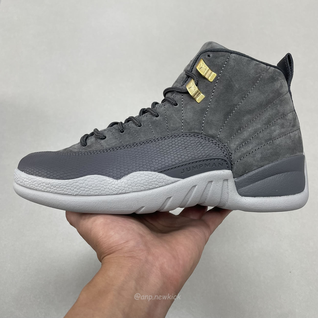 Air Jordan 12 Retro Dark Grey 130690 005 (4) - newkick.vip