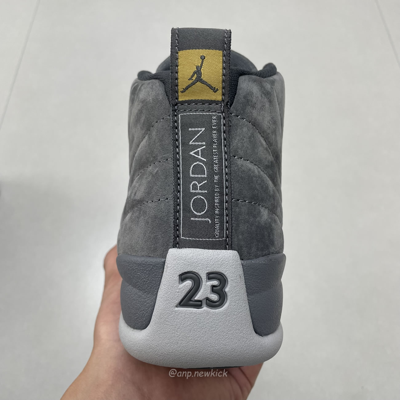 Air Jordan 12 Retro Dark Grey 130690 005 (5) - newkick.vip