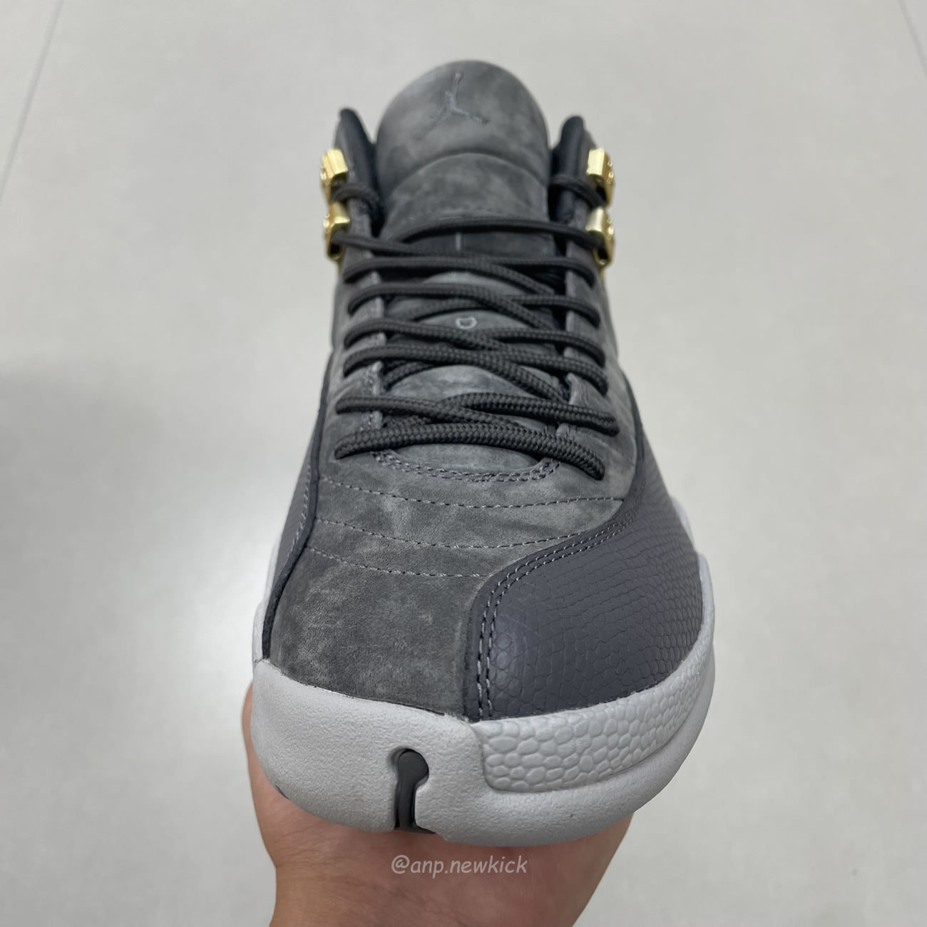 Air Jordan 12 Retro Dark Grey 130690 005 (6) - newkick.vip