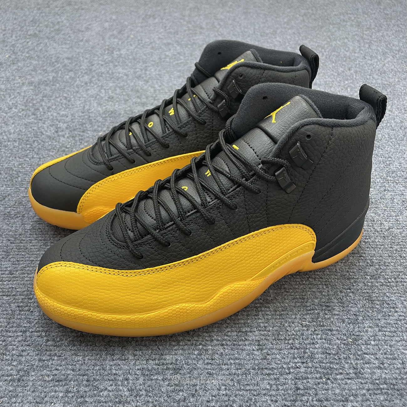 Air Jordan 12 Retro Black University Gold 130690 070 (4) - newkick.vip