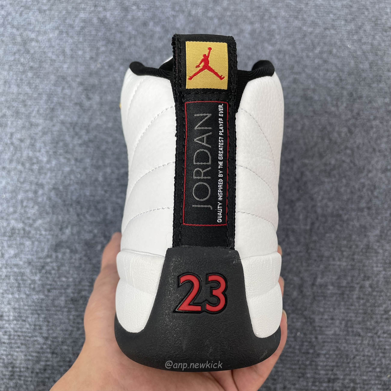 Air Jordan 12 Retro Taxi White Gold 130690 125 (5) - newkick.vip