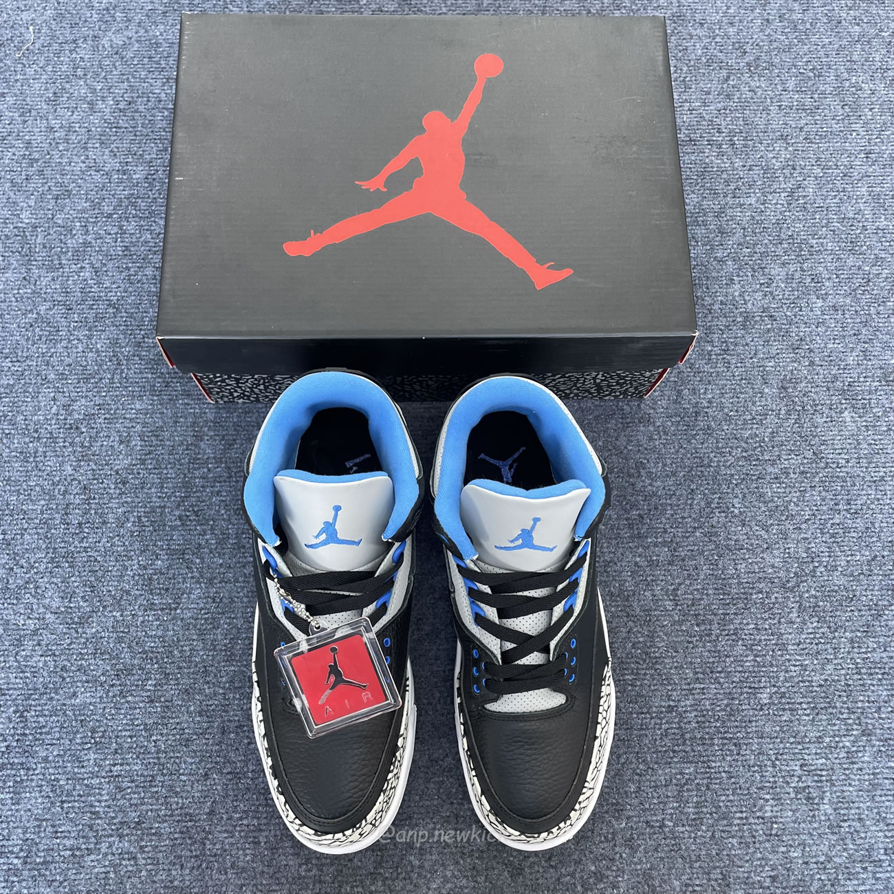 Air Jordan 3 Retro Sport Blue 136064 007 (8) - newkick.vip