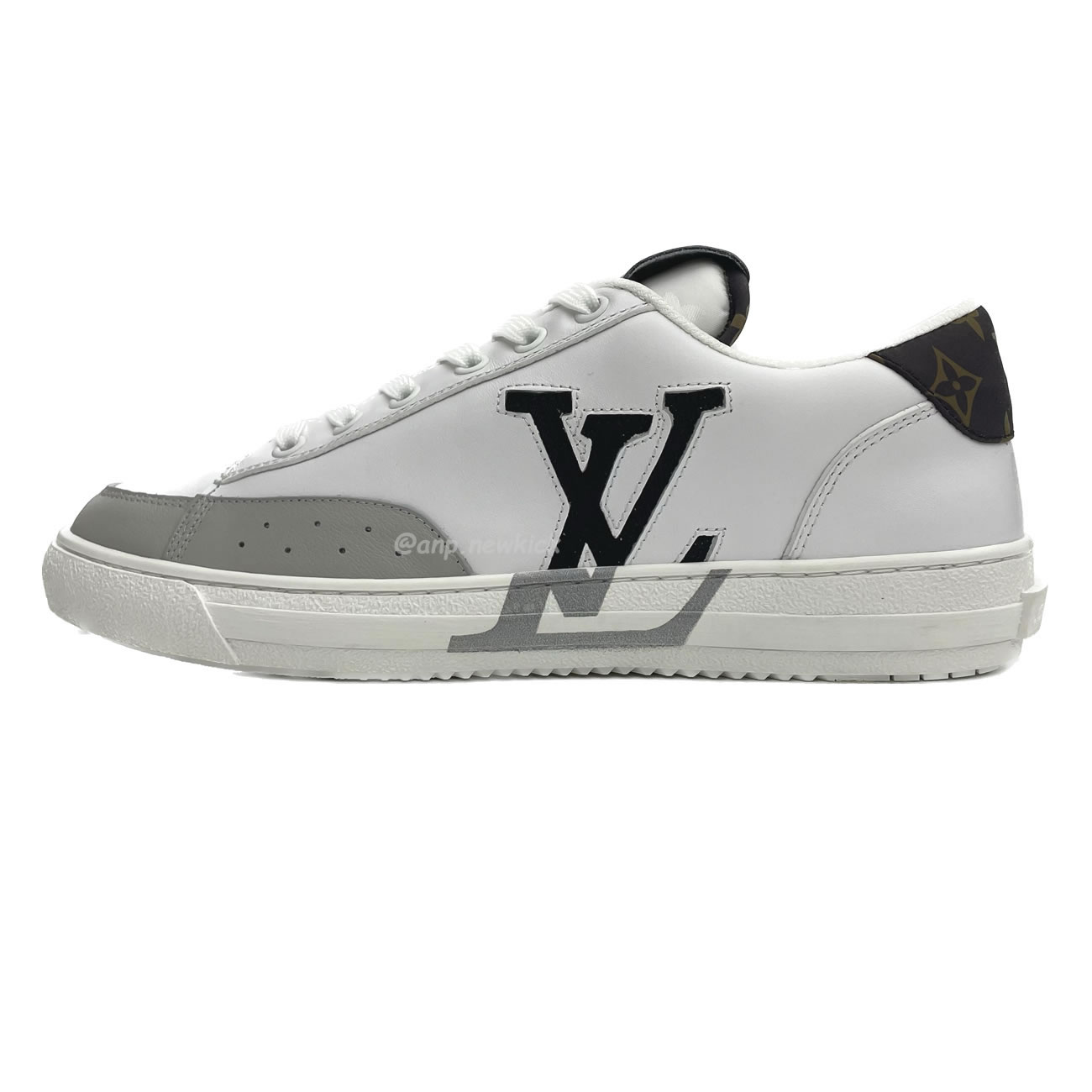 Louis Vuitton Charlie Trainers White Cacoa Brown Black 1a9jn8 (1) - newkick.vip