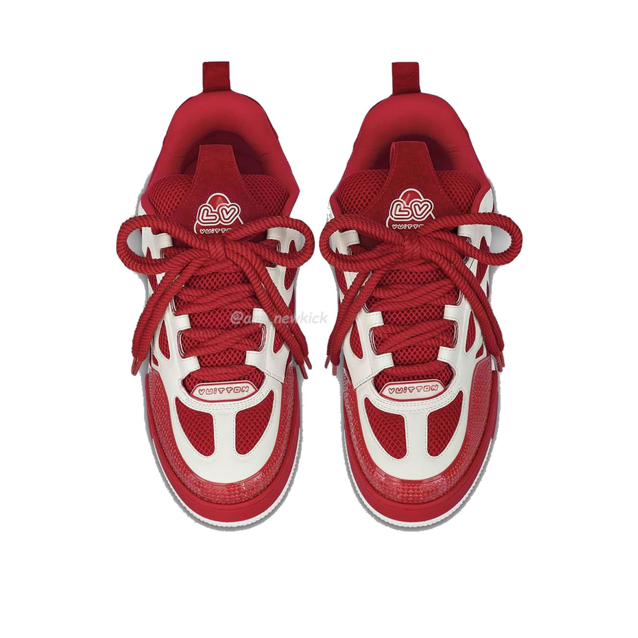 Louis Vuitton Lv Skate Sneaker Red White 1aars5 (2) - newkick.vip