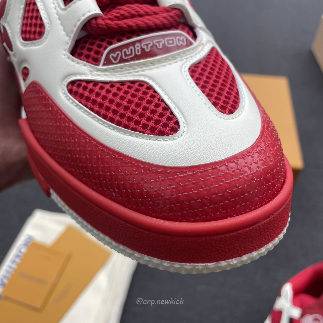 Louis Vuitton Lv Skate Sneaker Red White 1aars5 (4) - newkick.vip