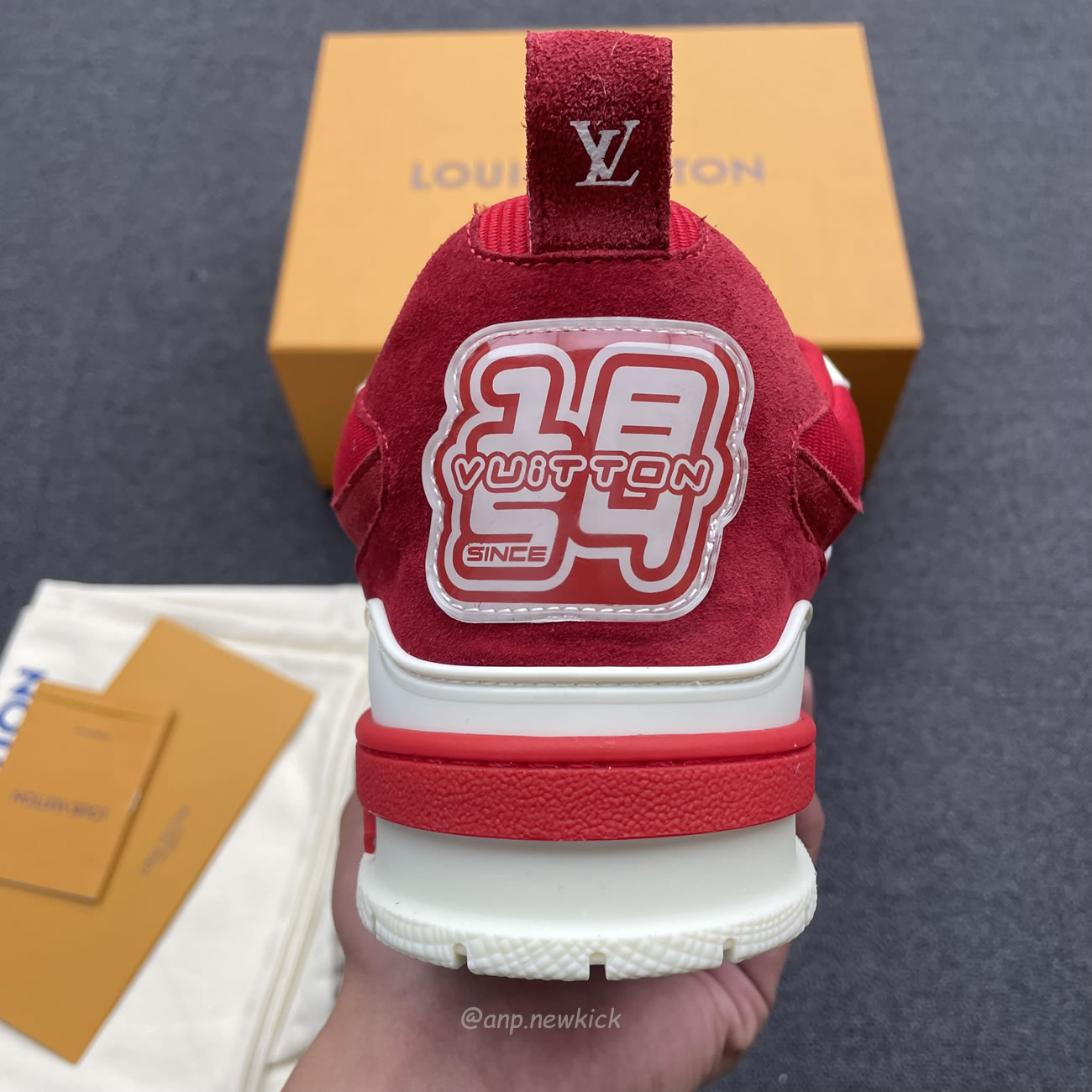 Louis Vuitton Lv Skate Sneaker Red White 1aars5 (6) - newkick.vip