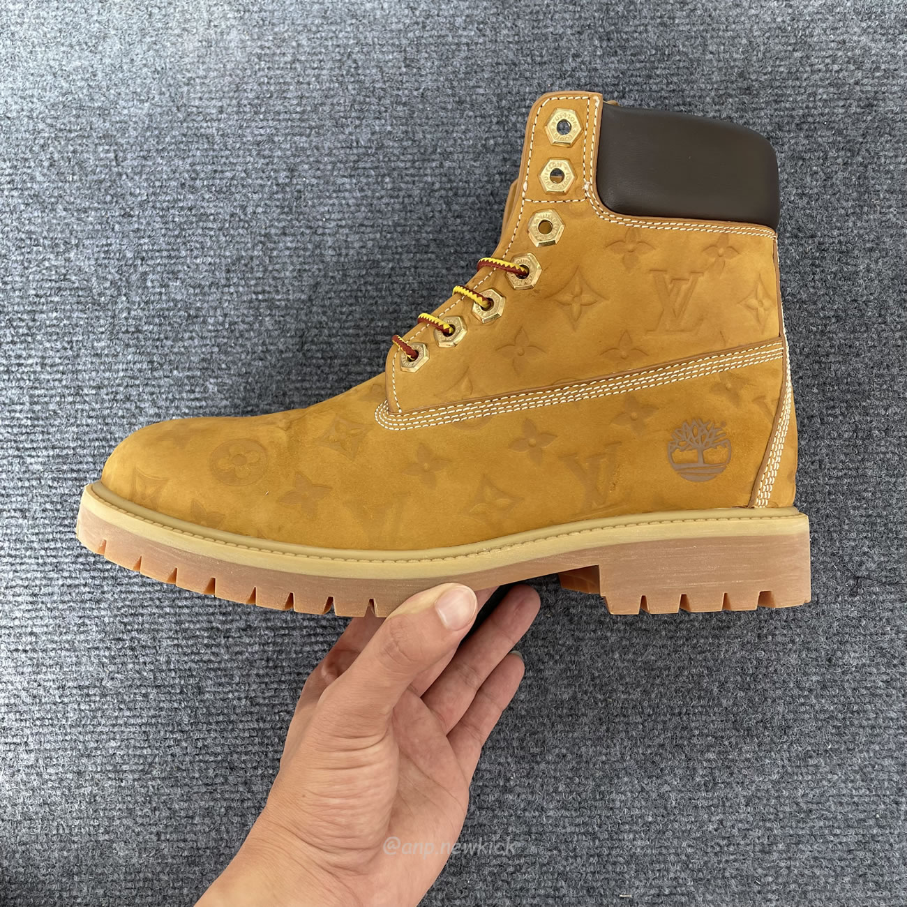 Louis Vuitton Timberland 6 Ankle Boot Wheat Monogram 1ad72x (12) - newkick.vip