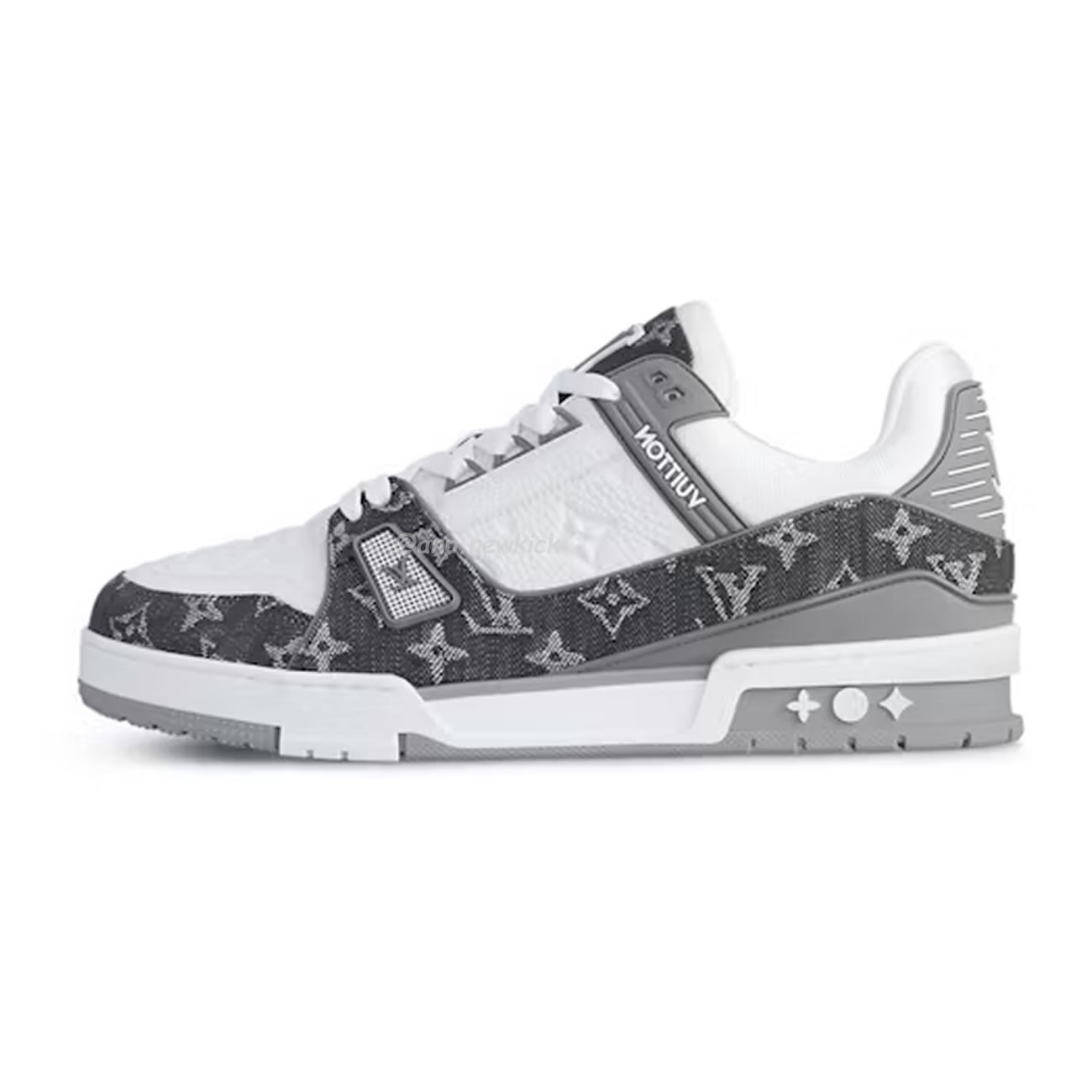 Louis Vuitton Trainer Monogram Denim Grey White 1adf58 (1) - newkick.vip