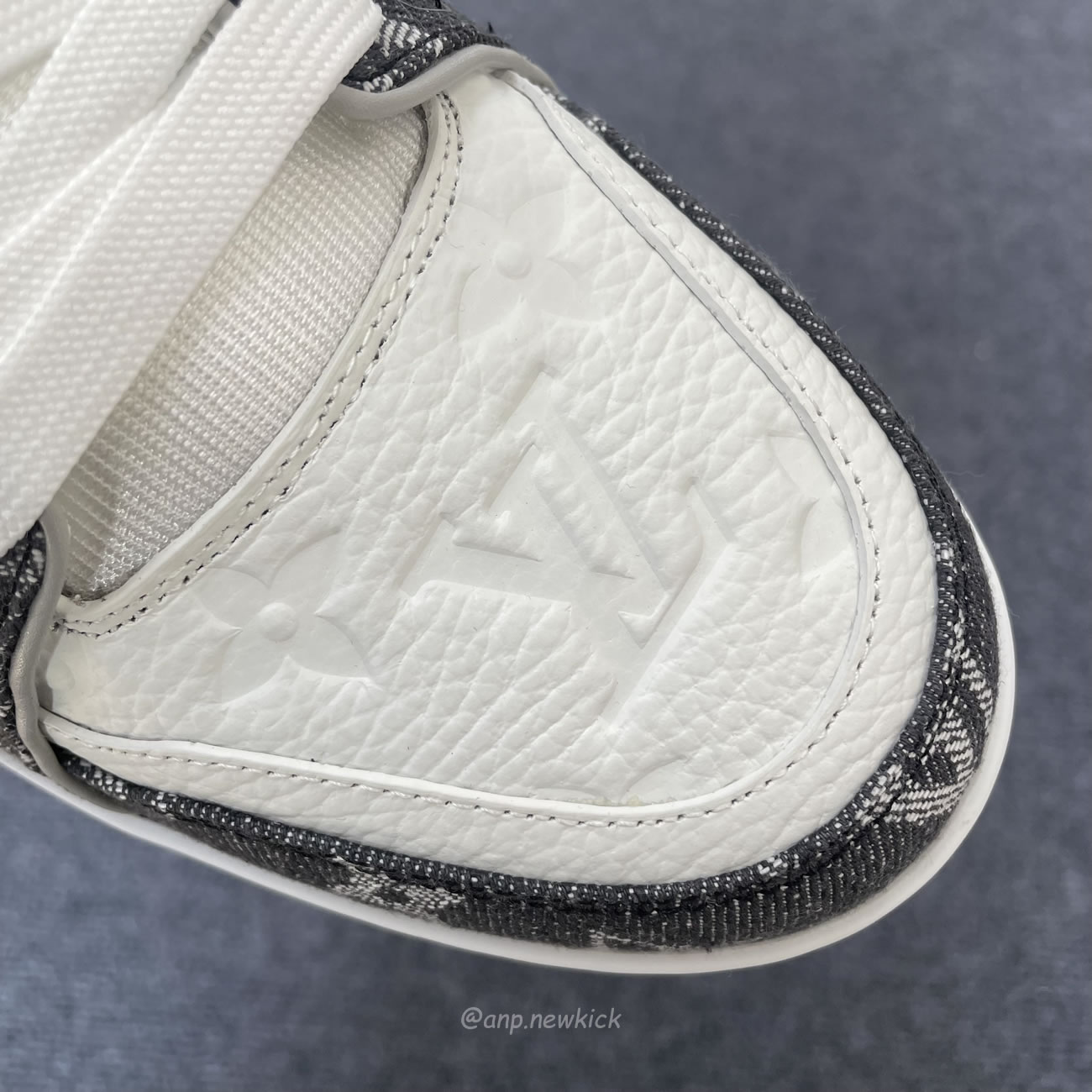 Louis Vuitton Trainer Monogram Denim Grey White 1adf58 (6) - newkick.vip