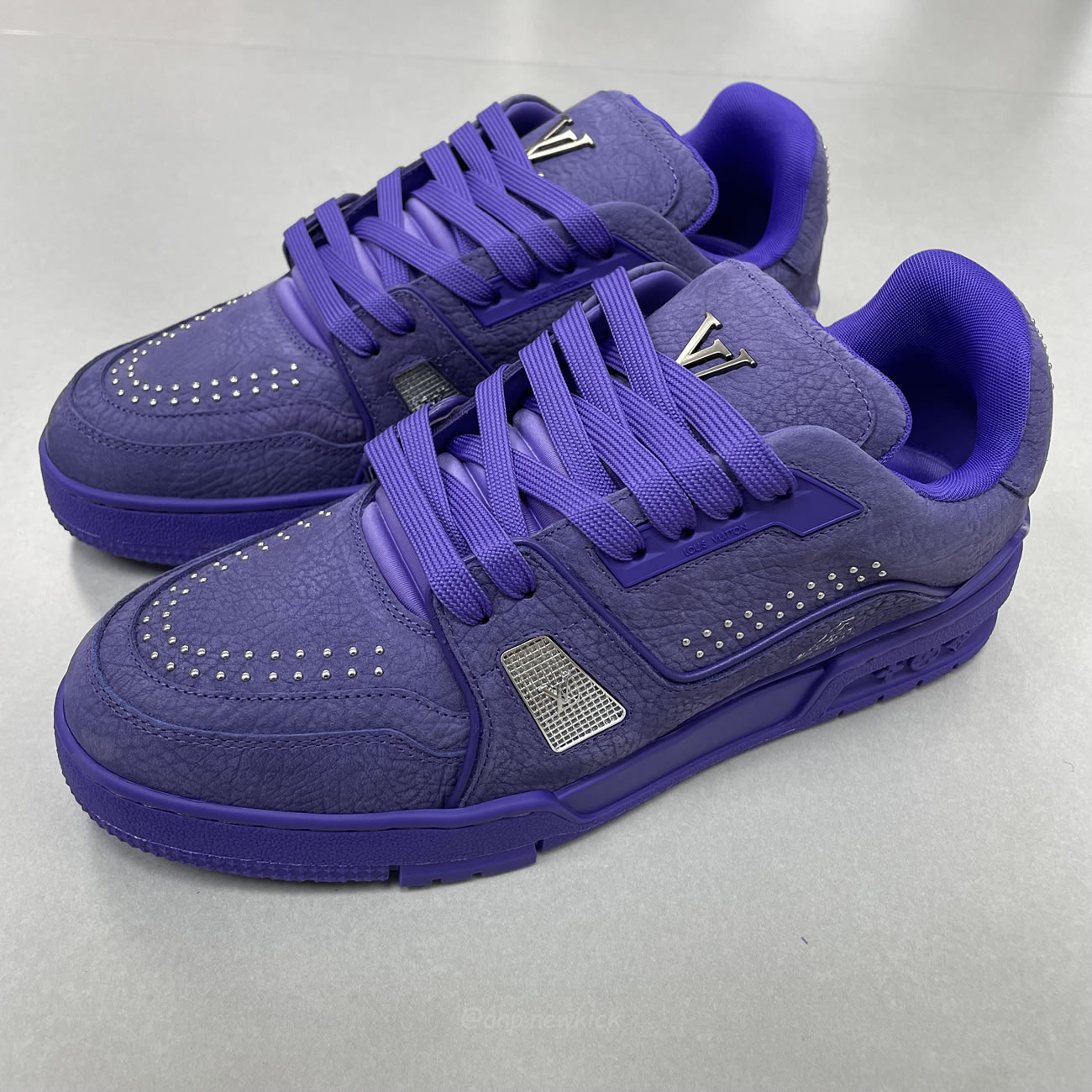 Louis Vuitton Lv Trainer Maxi Sneaker Violet 1adhae (6) - newkick.vip