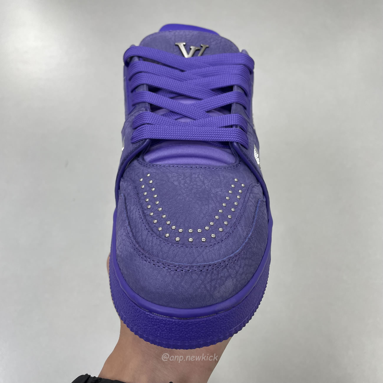 Louis Vuitton Lv Trainer Maxi Sneaker Violet 1adhae (8) - newkick.vip