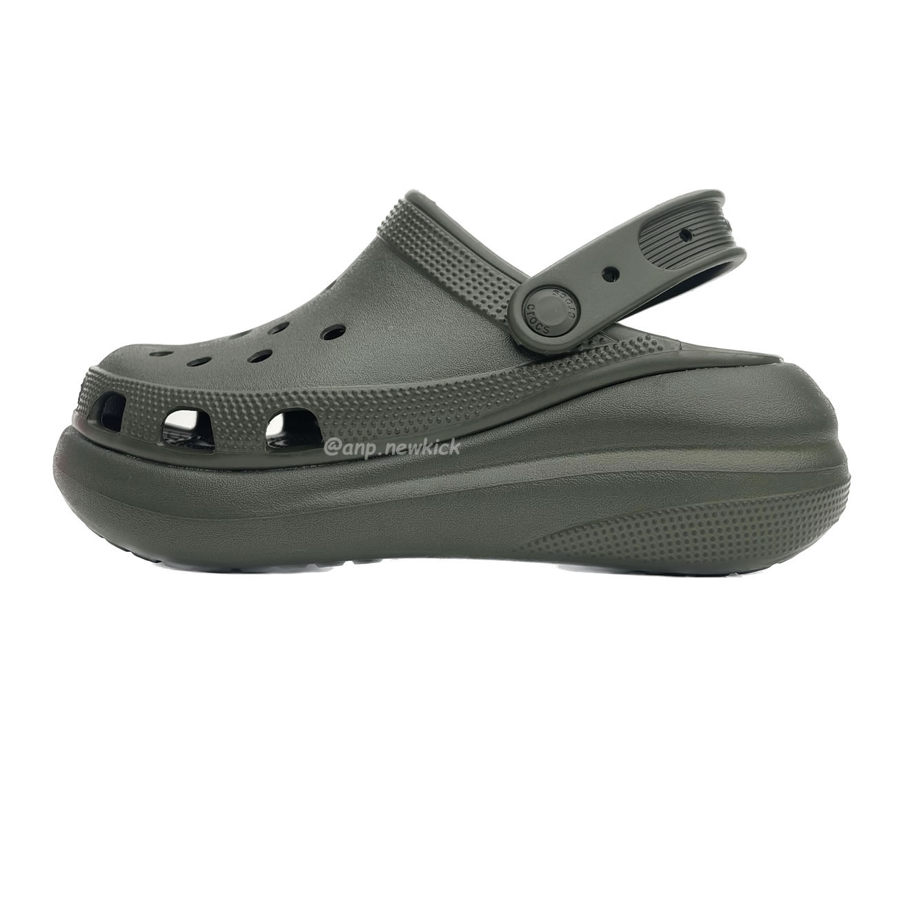 Crocs Classic Crush Clog Bone Multi Black White Green Blue Grey Red Green Dark Green Brown 207521 (23) - newkick.vip