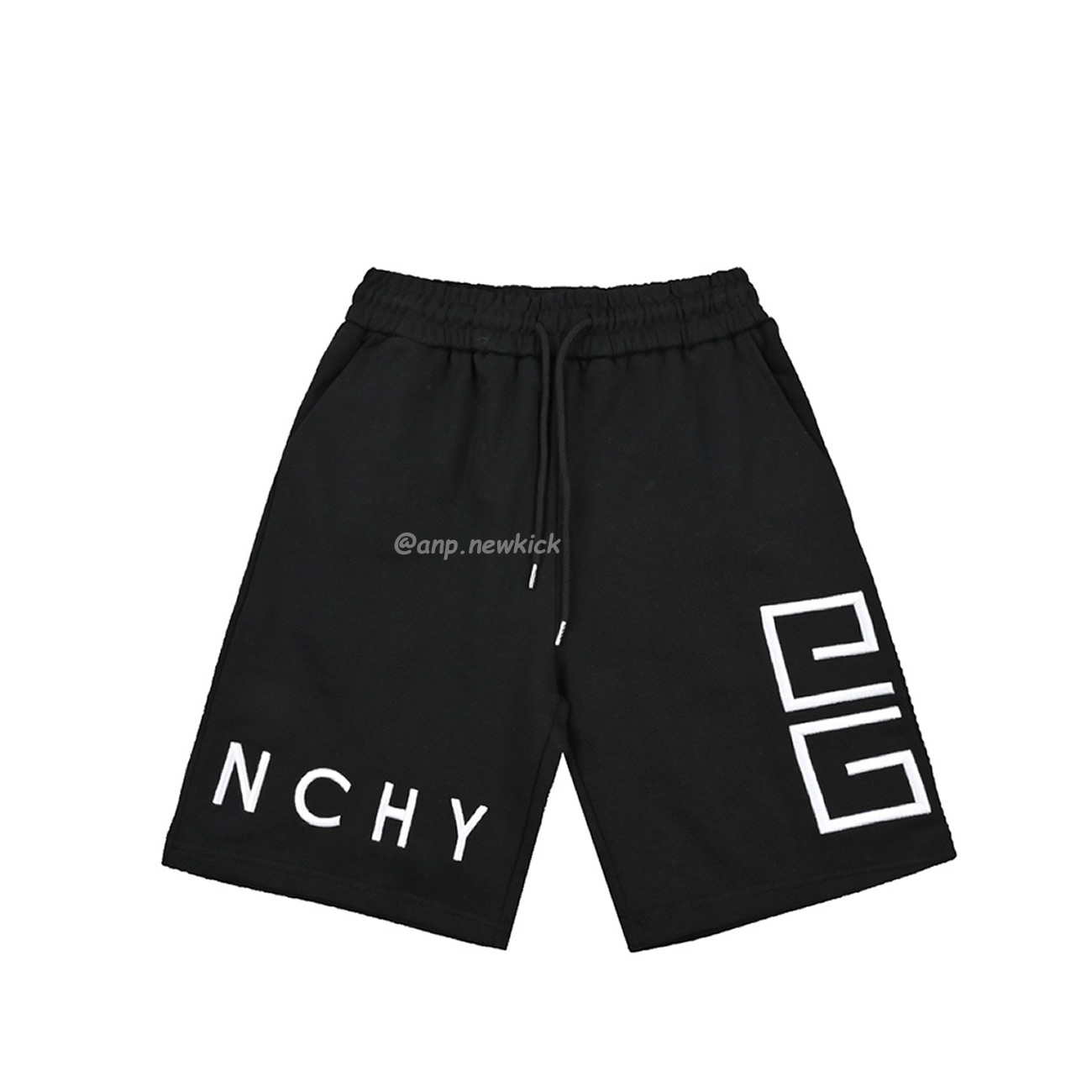 Givenchy 24fw4g Checkered Embroidered Shorts (1) - newkick.vip