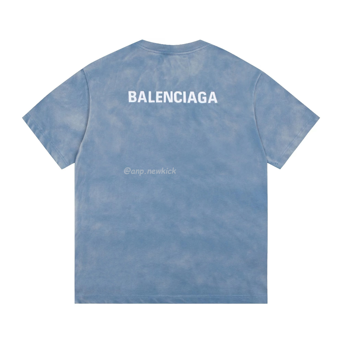 Balenciaga 24ss Letter Logo Printing Short Sleeve Retro T Shirt (5) - newkick.vip